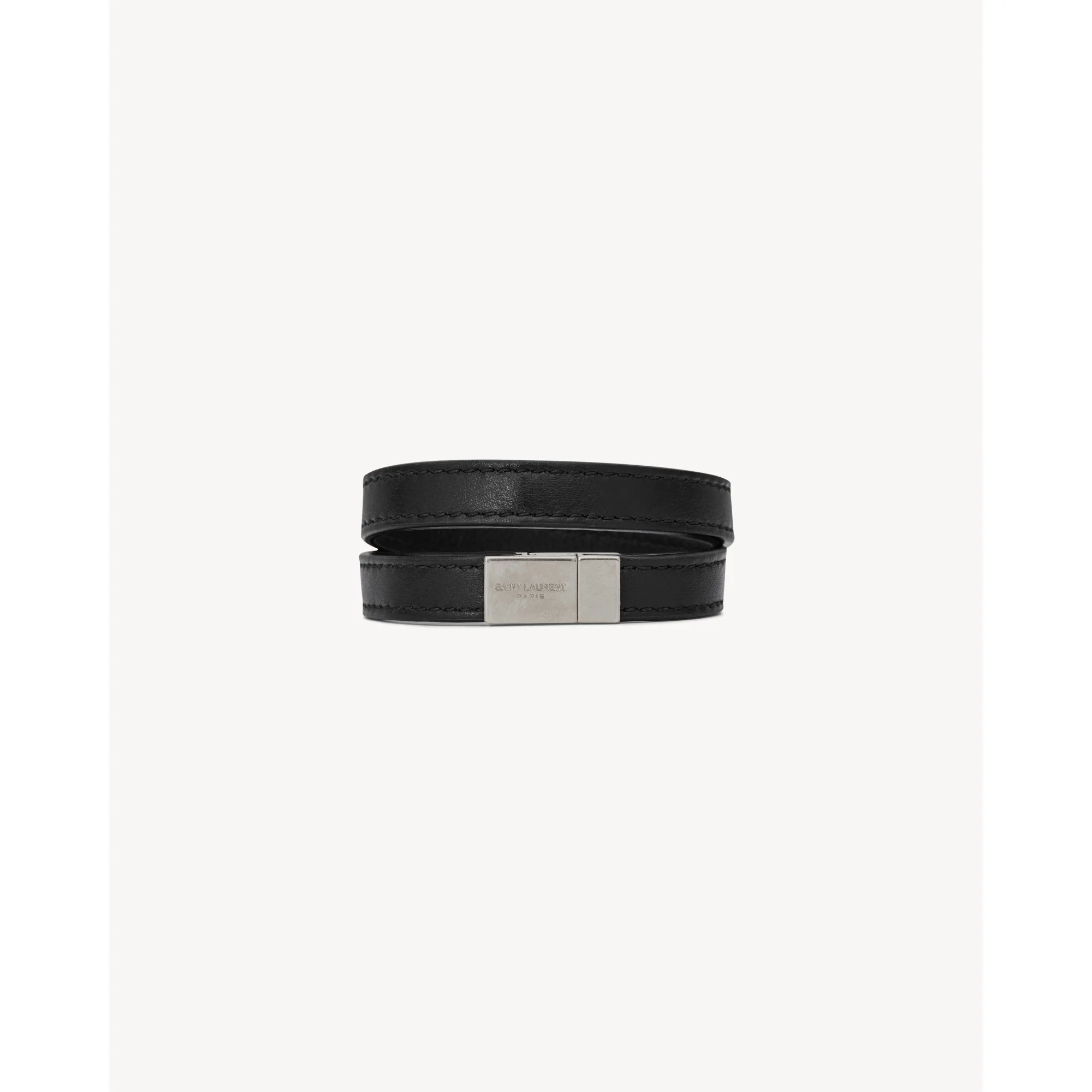 Bracelet Double Tour YSL - Nero - Image 4