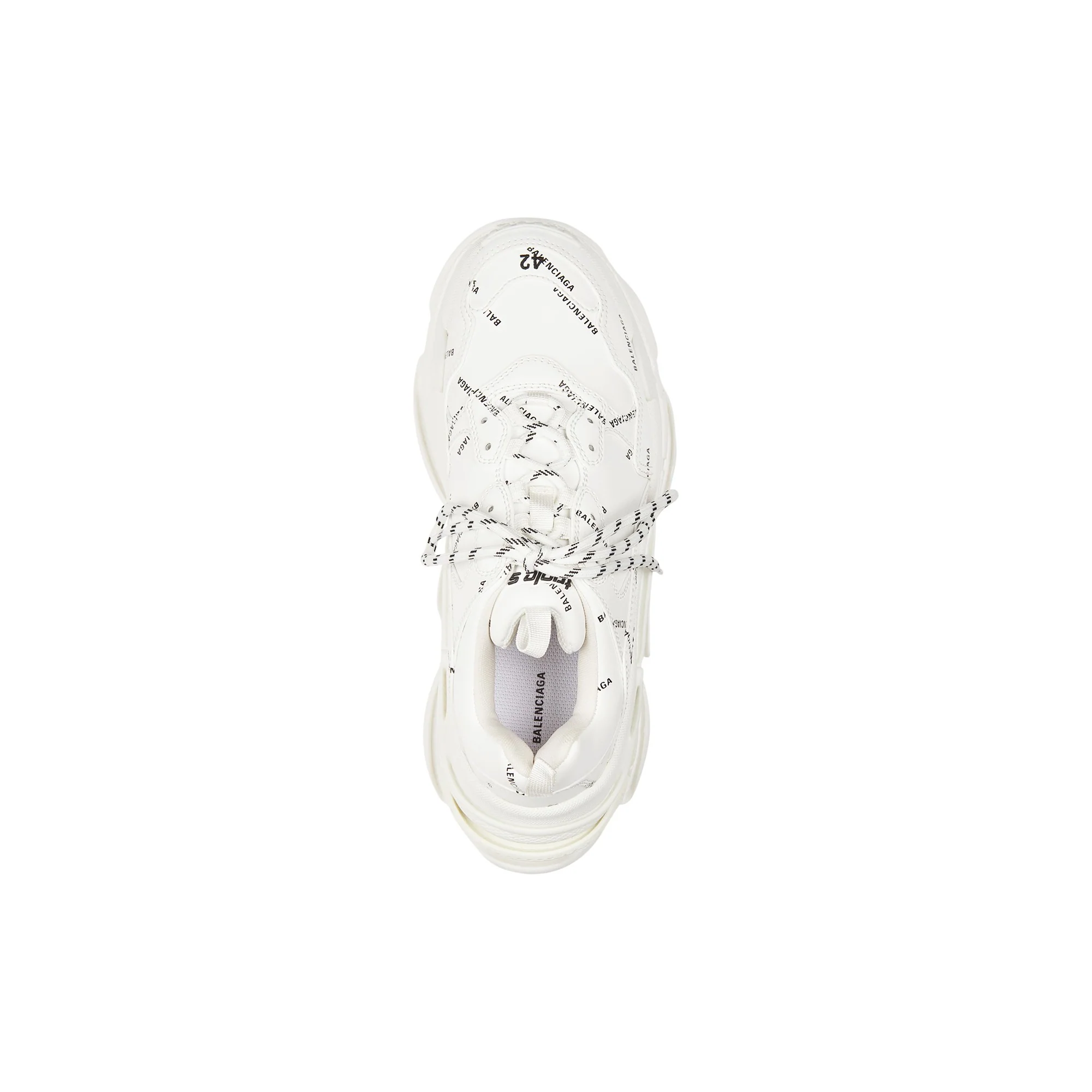 Triple S Allover Logo - White/Black - Image 5