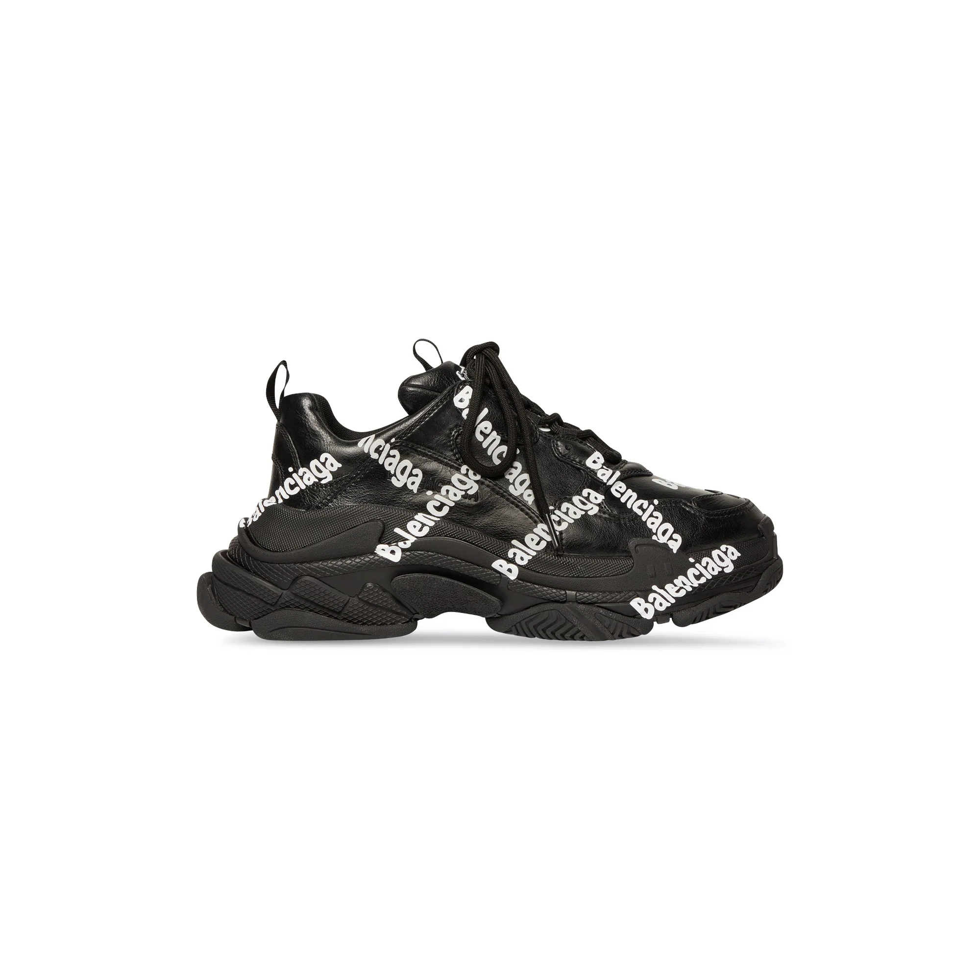 Triple S Logotype/Nw - Black/White