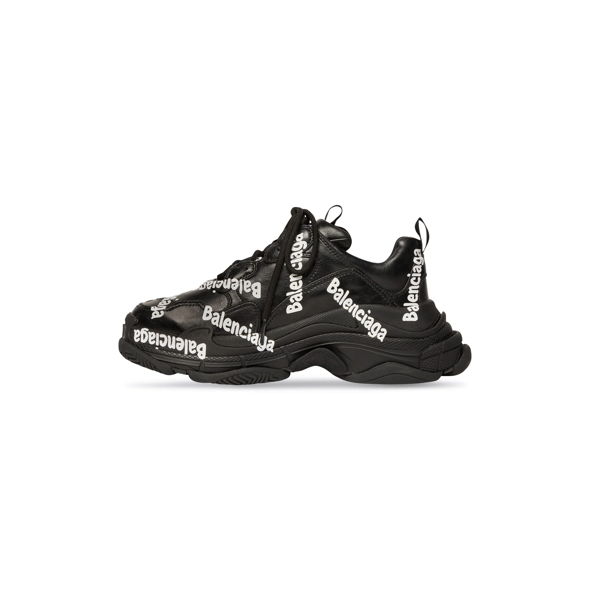 Triple S Logotype/Nw - Black/White - Image 6