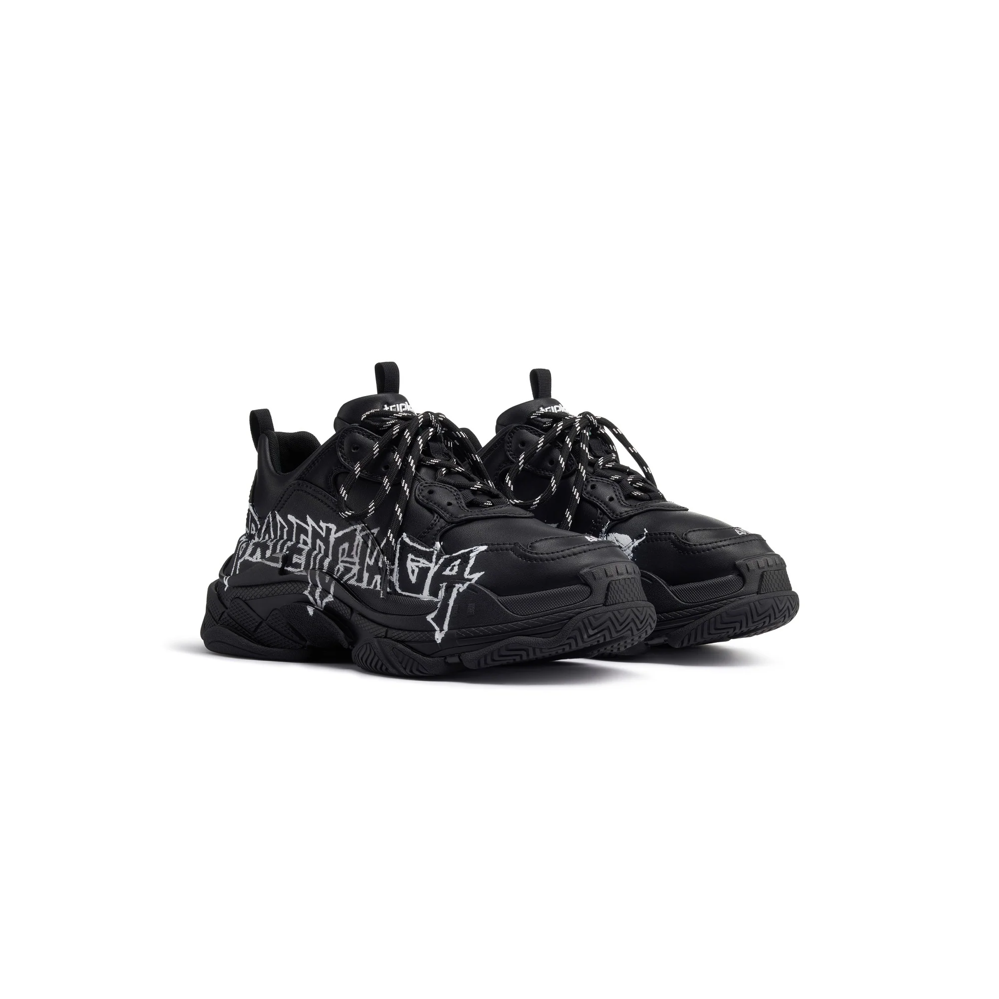 Triple S Lny Print - Black/White - Image 3