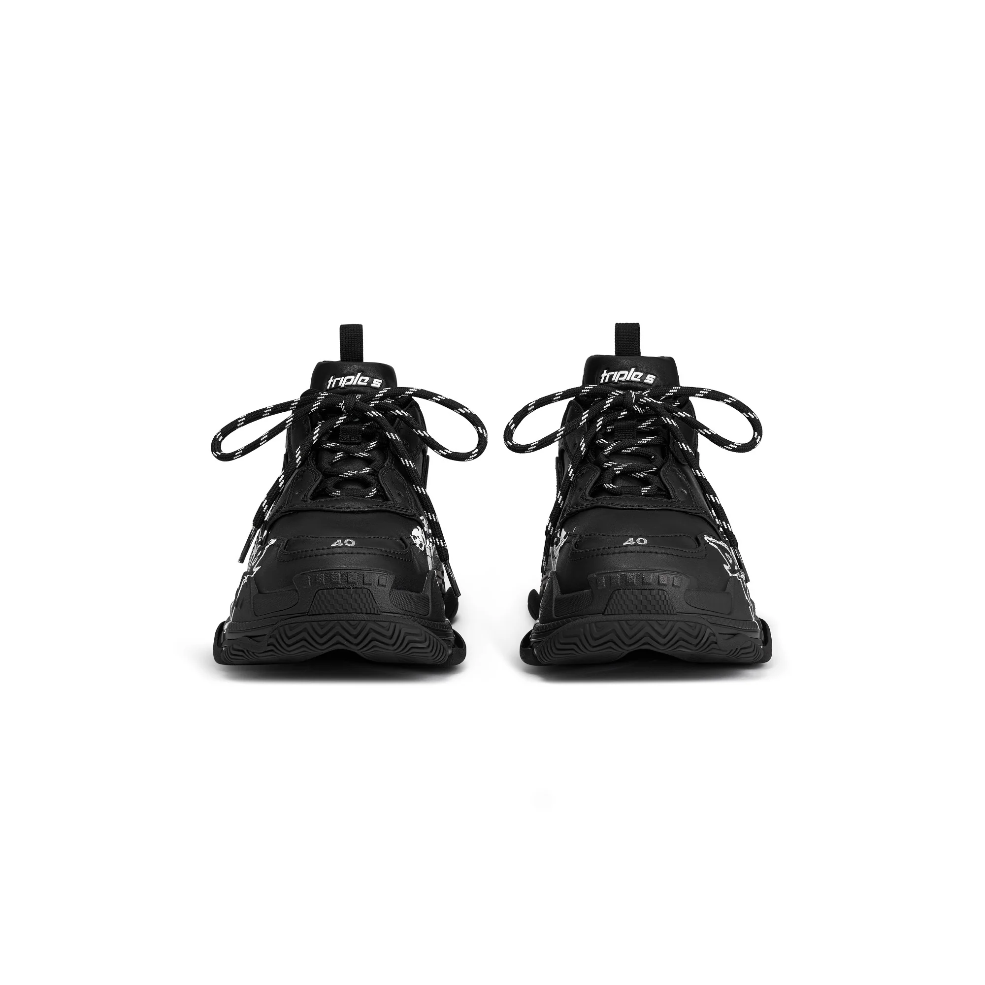 Triple S Lny Print - Black/White - Image 4