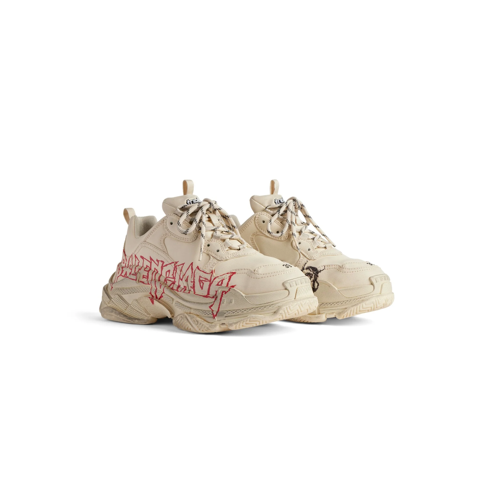 Triple S Lny Print - White/Red/Black - Image 3