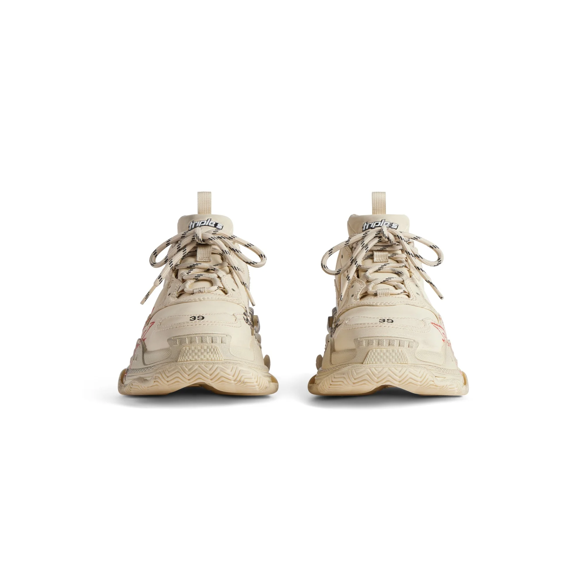 Triple S Lny Print - White/Red/Black - Image 4