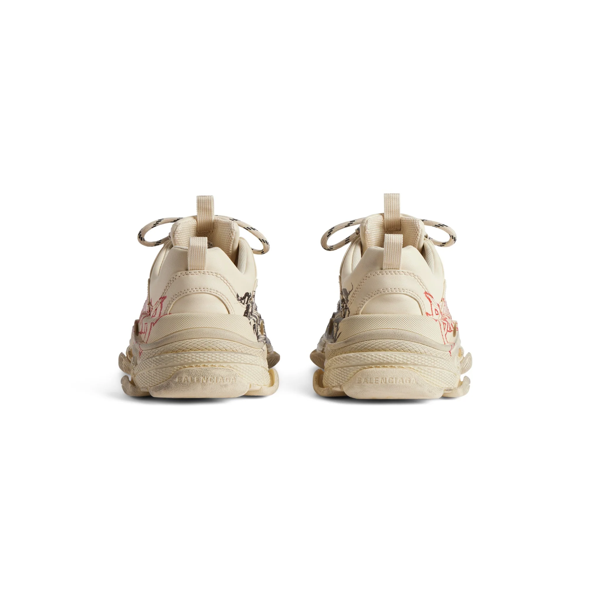 Triple S Lny Print - White/Red/Black - Image 5