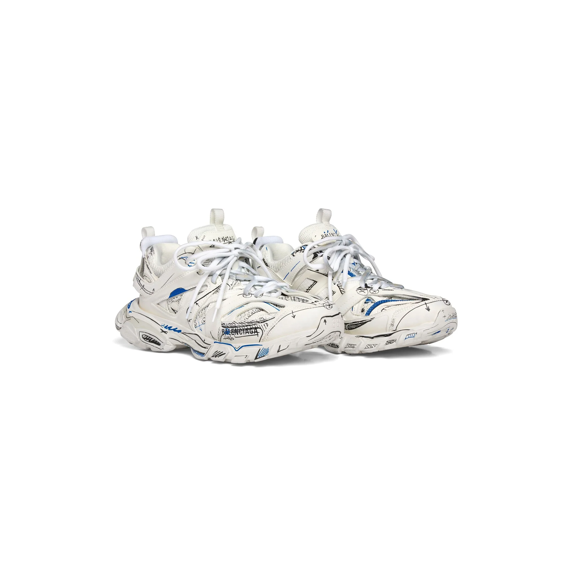 Track Sketch/Dirty/W - White/Black/Blue - Image 6
