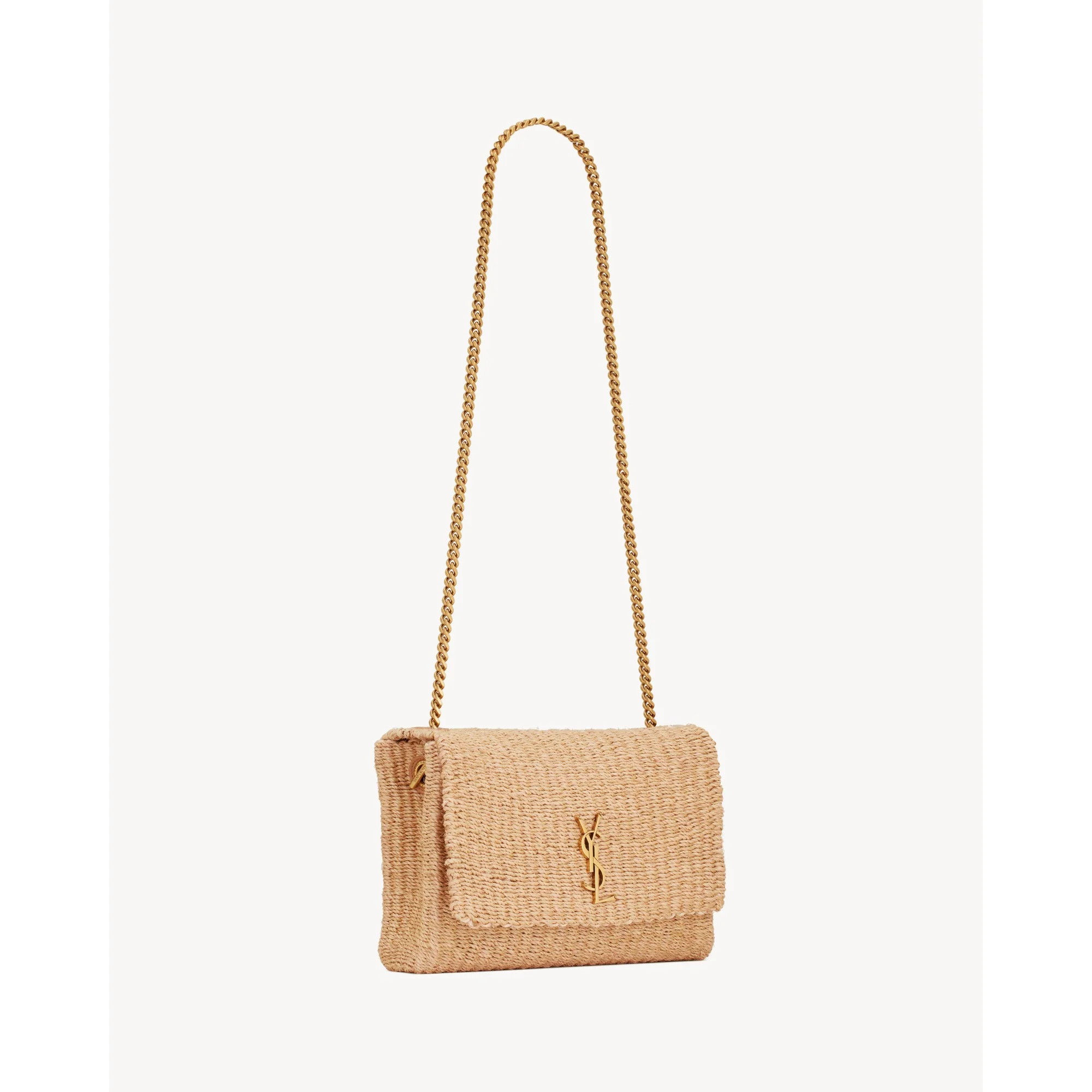 Medium Kate Supple Chain Bag - Natural Beige - Image 5