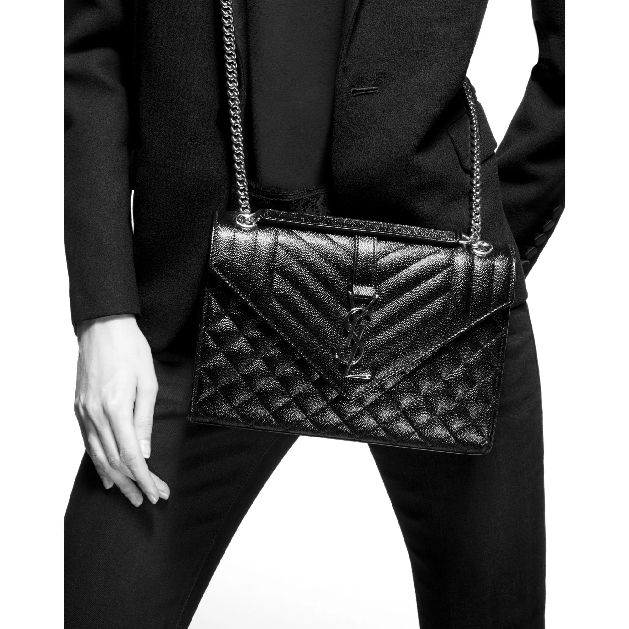Medium Envelope Chain Bag - Storm - Image 6