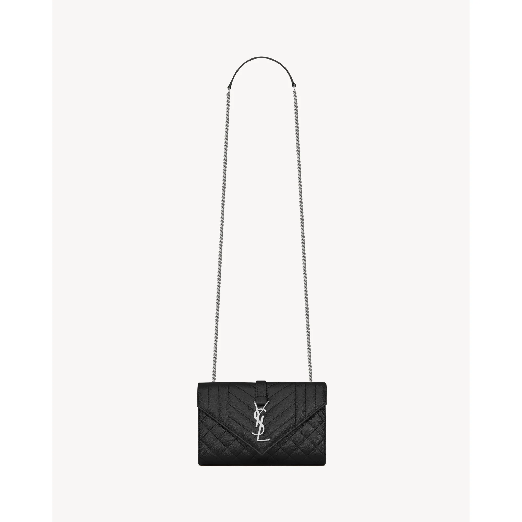 Small Envelope Chain Bag - Nero