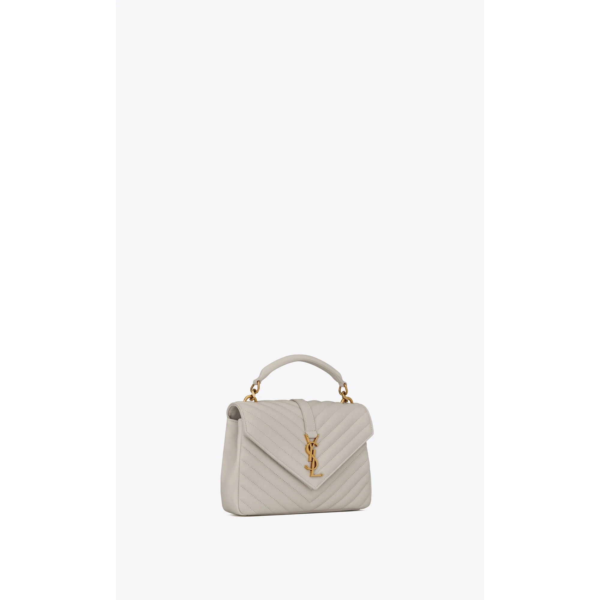 Medium College Chain Bag - Crema Soft - Image 6