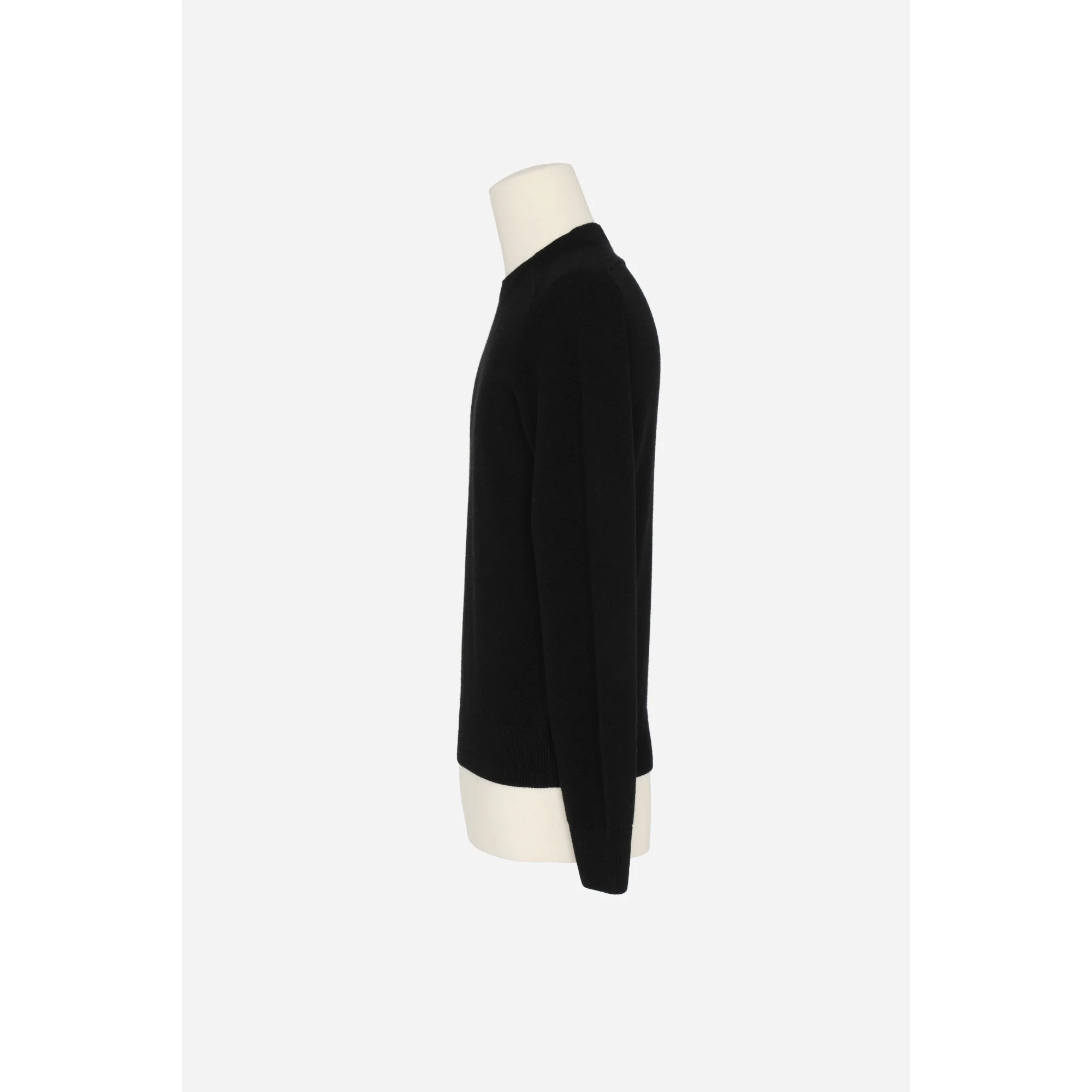 Pull Round Collar Manches Marteau - Noir - Image 3