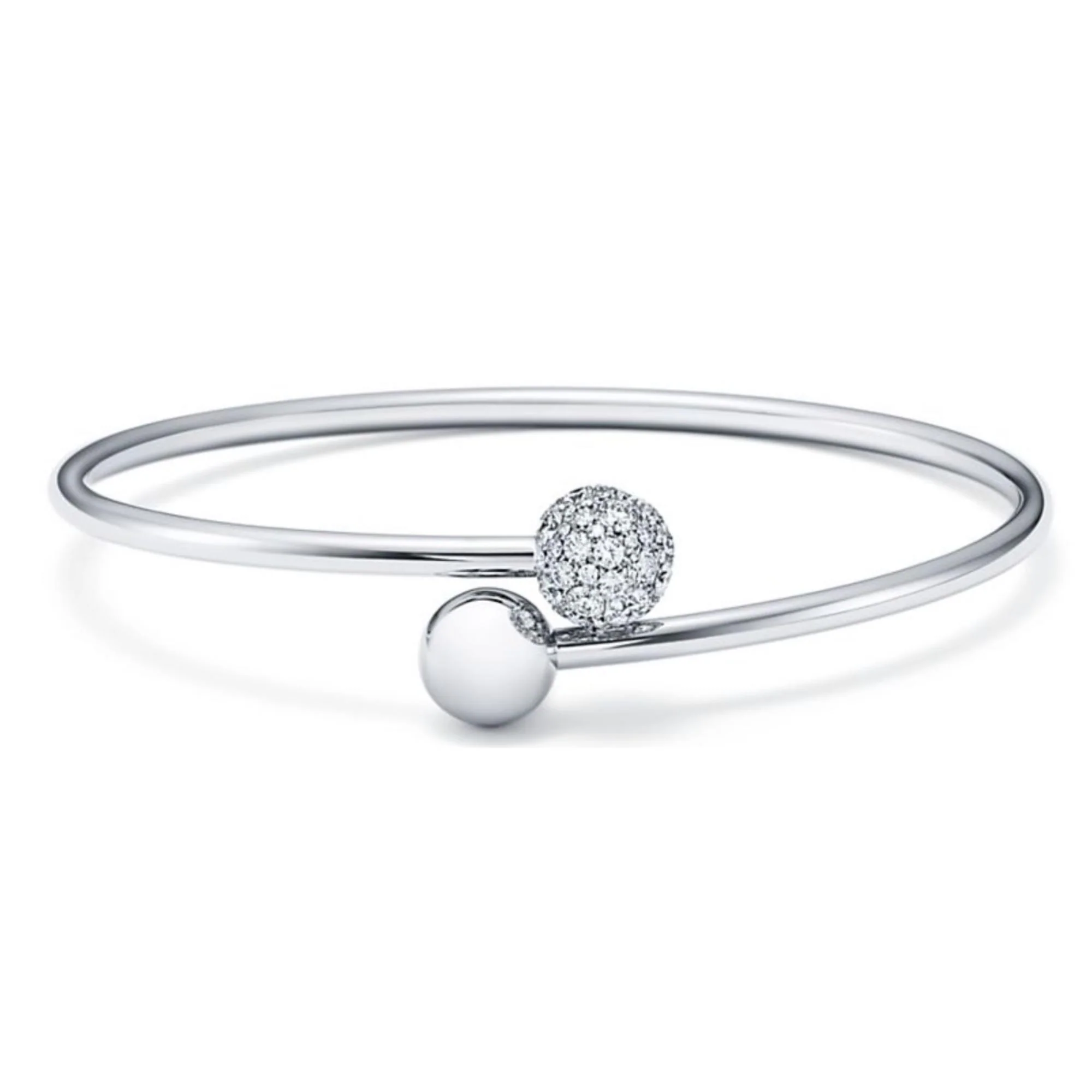 60596735 - 18W Di Hw Ball 8mm Byp Bangle - Image 2