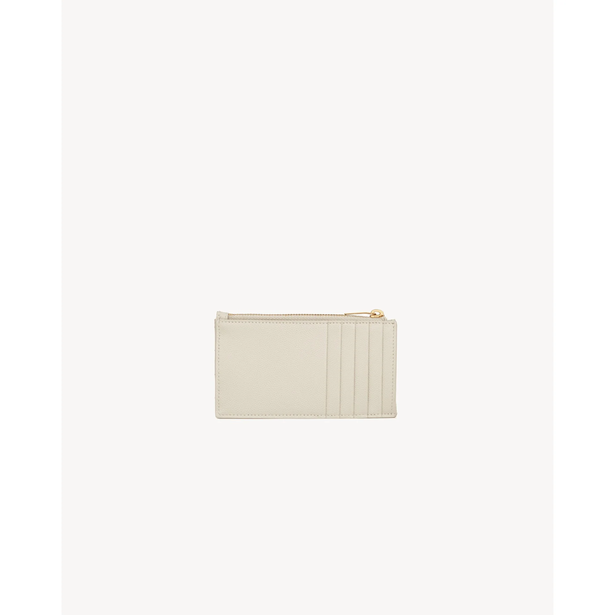 Zipped Fragments Credit Card Case - Crema Soft - Image 2