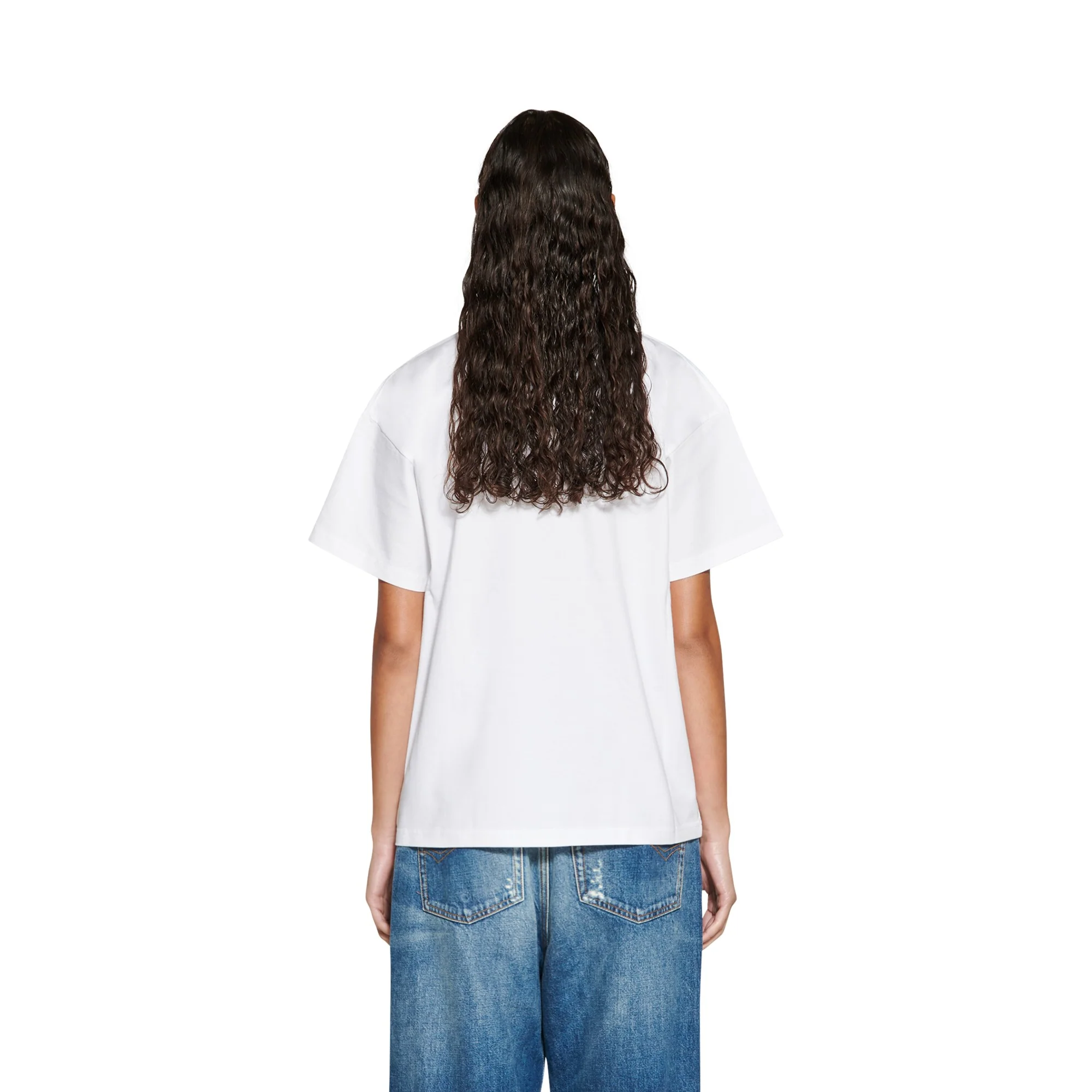 Medium Fit T-Shirt - White/Black - Image 3