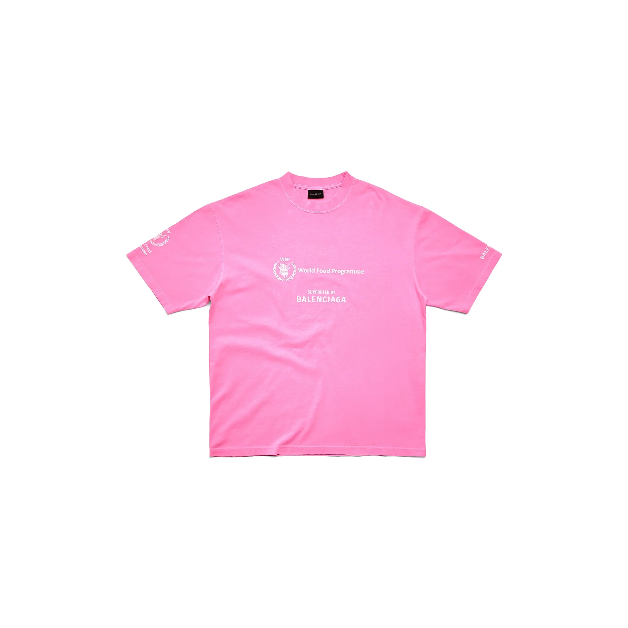 Medium Fit T-Shirt - Fluo Pink/White