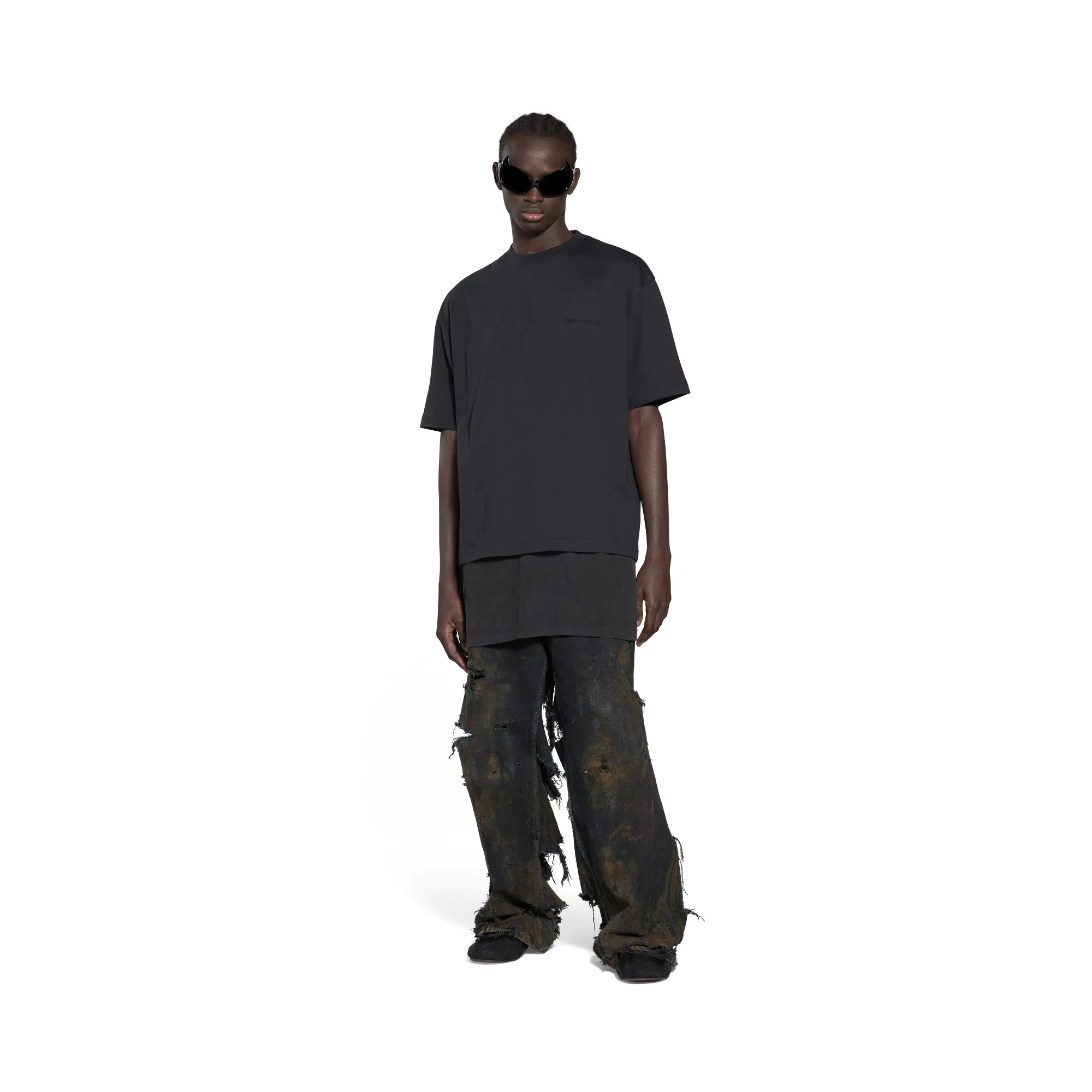 Medium Fit T-Shirt - Washed Black - Image 4