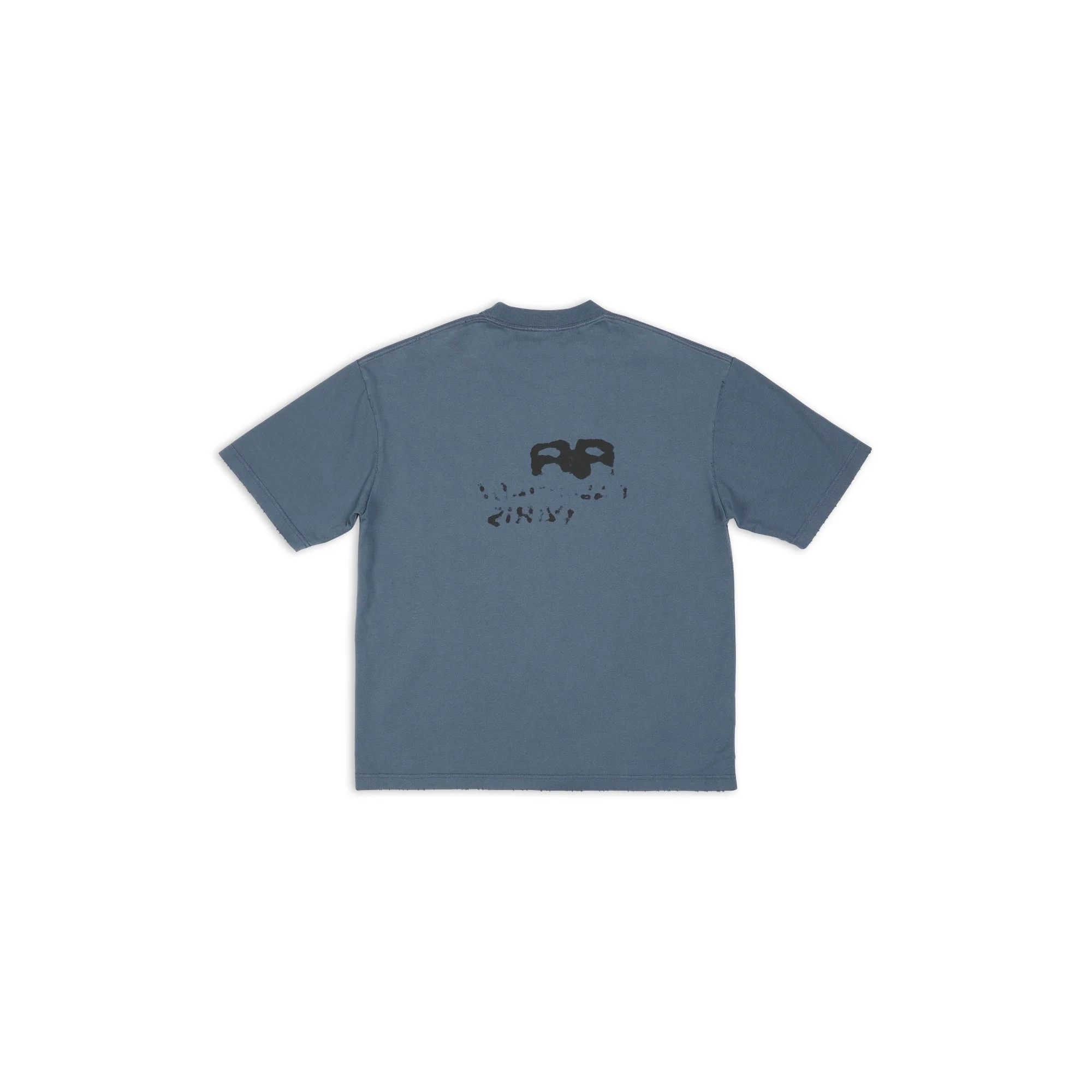 Medium Fit T-Shirt - Washed Blue/Black - Image 2