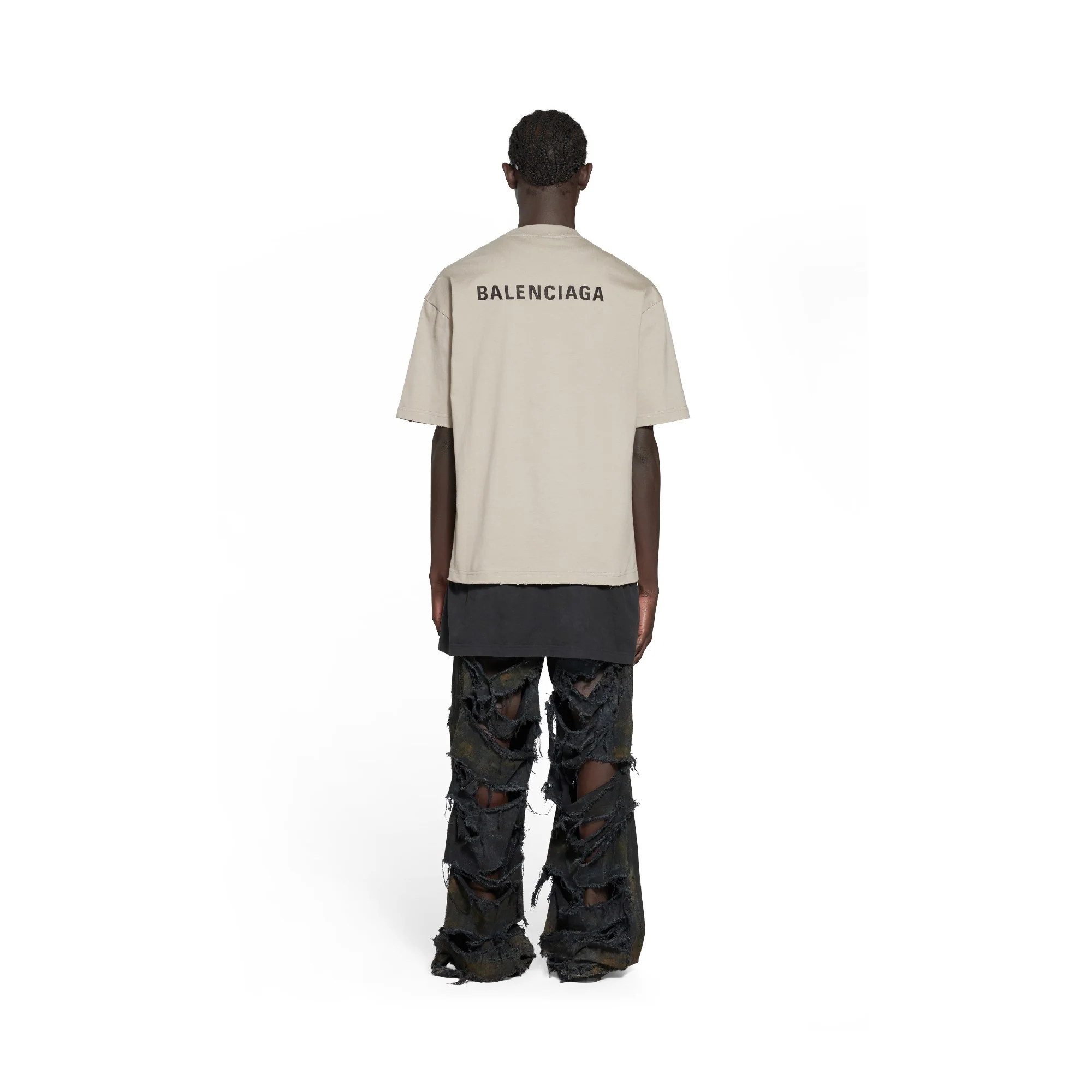 Medium Fit T-Shirt - Dust/Black - Image 4