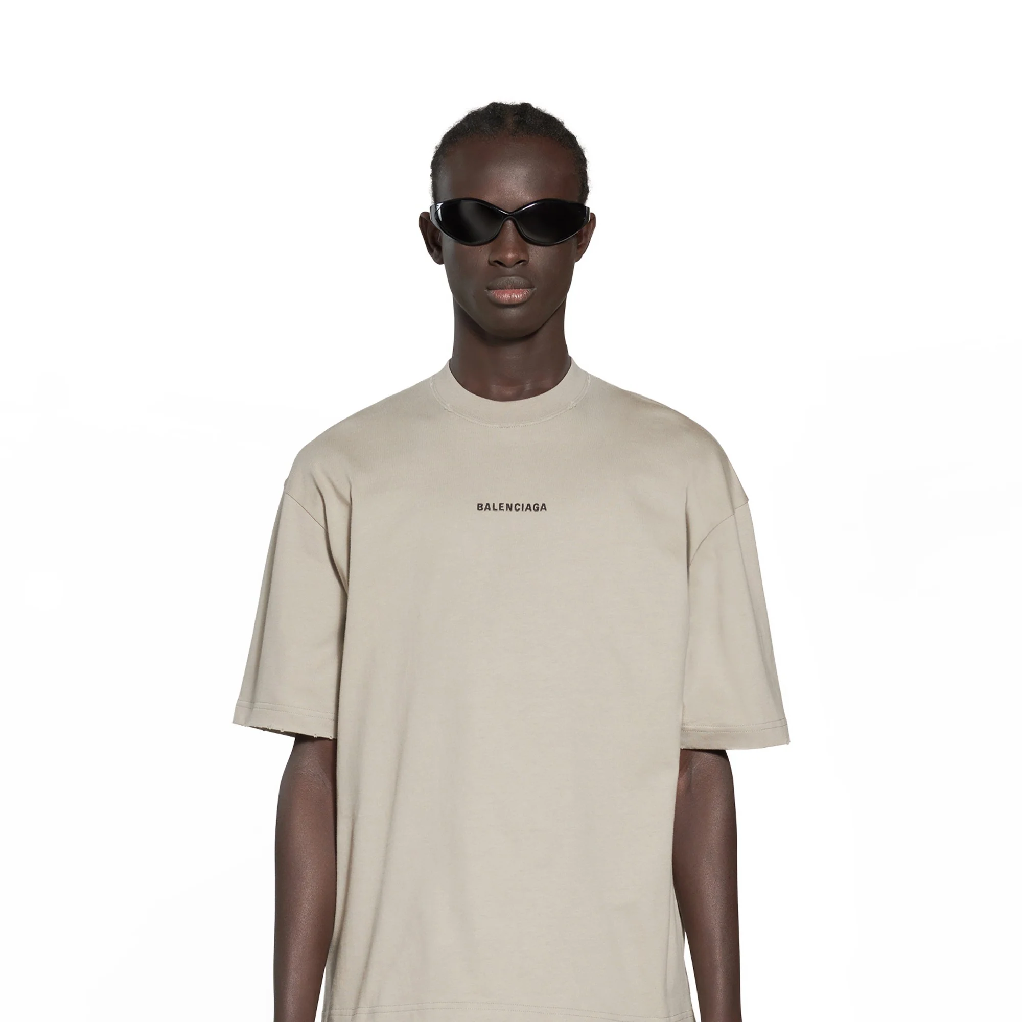 Medium Fit T-Shirt - Dust/Black - Image 6