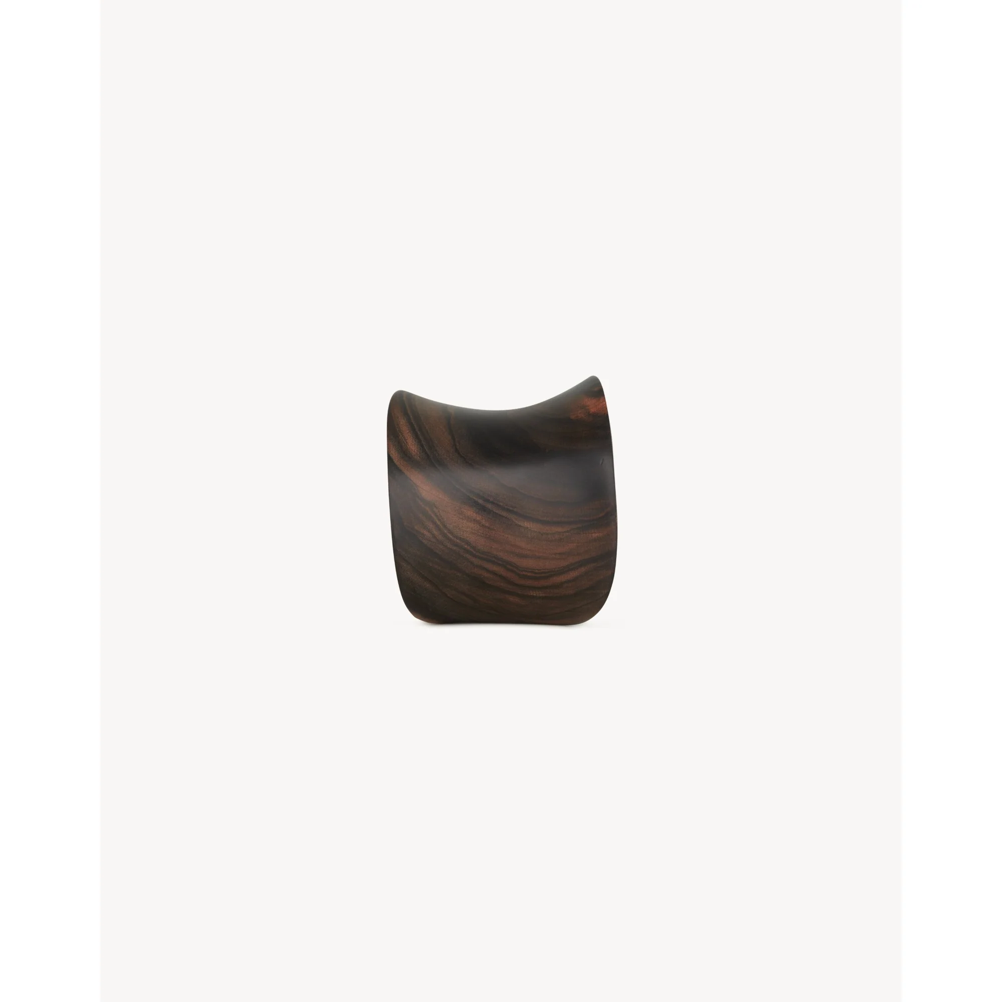 Modernist Curved Cuff - Argent Oxyde / Marro - Image 3