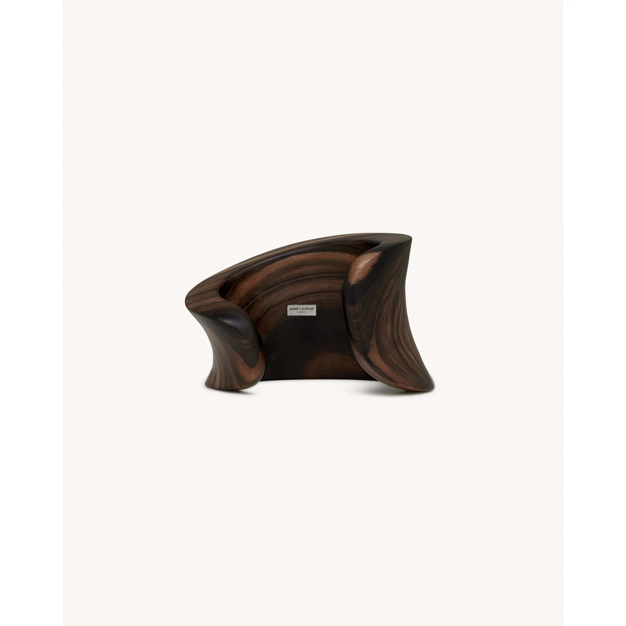 Modernist Curved Cuff - Argent Oxyde / Marro - Image 4