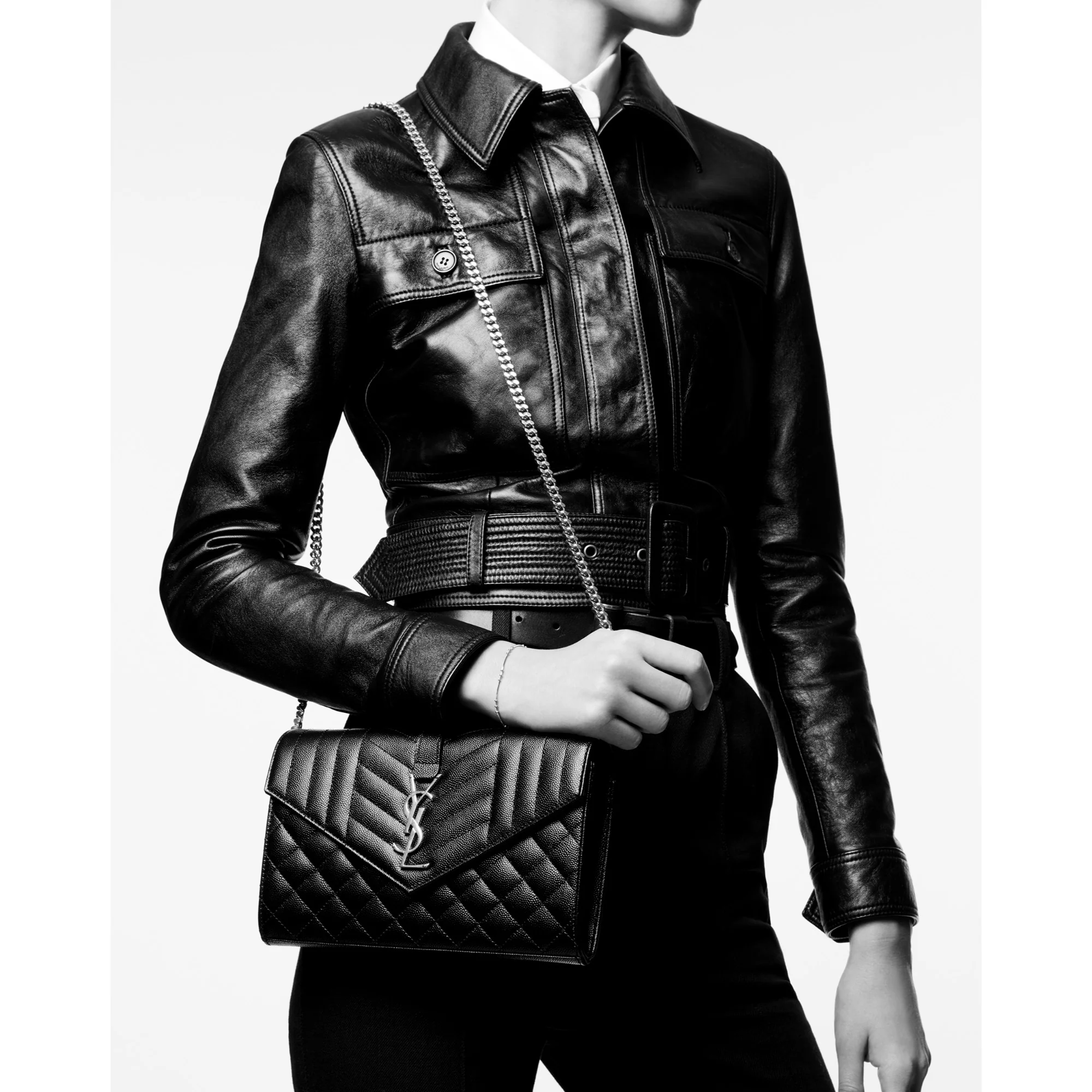 Mini Envelope Chain Bag - Crema Soft - Image 7