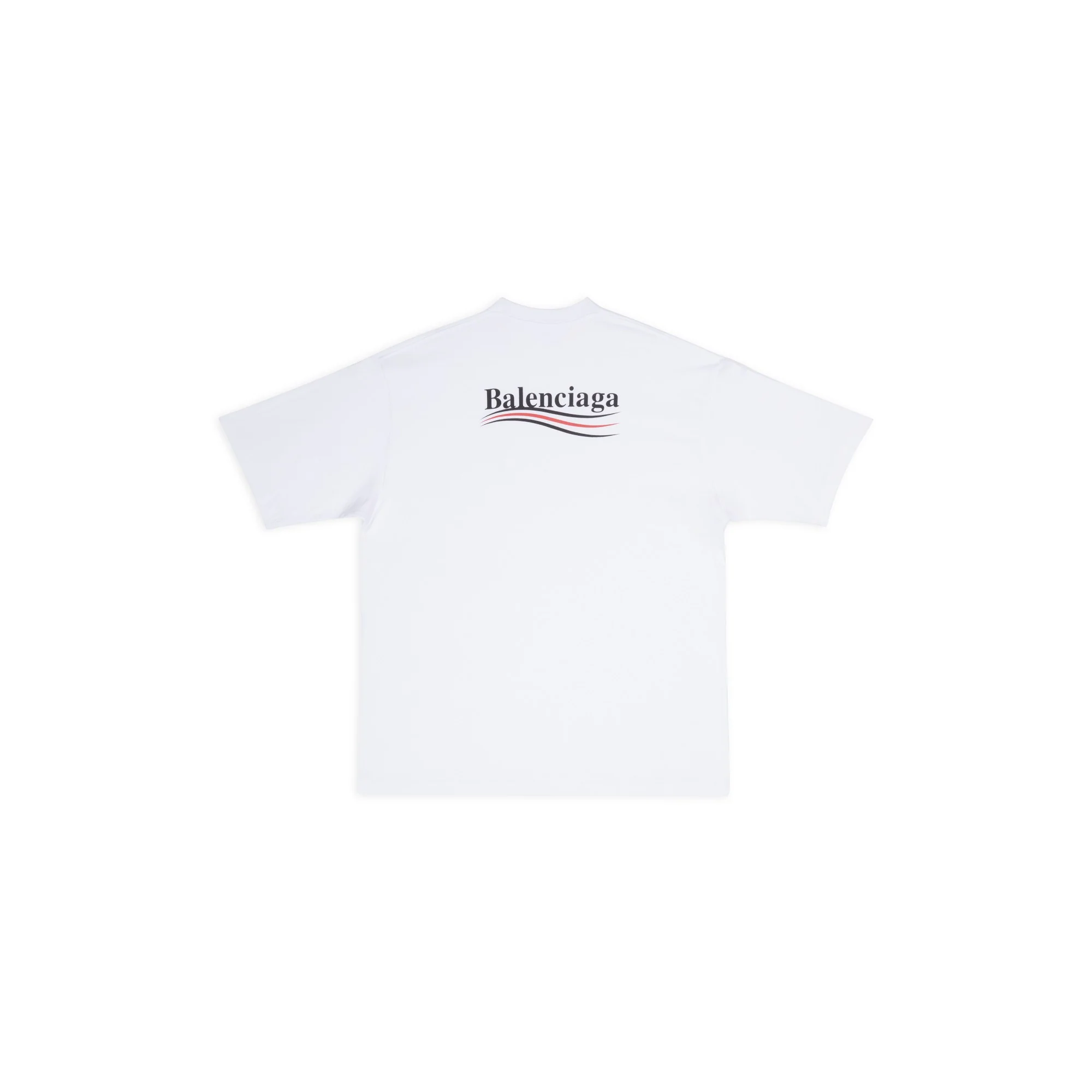 Short Sleevelarge Fit T-Shirt - White/Black - Image 2