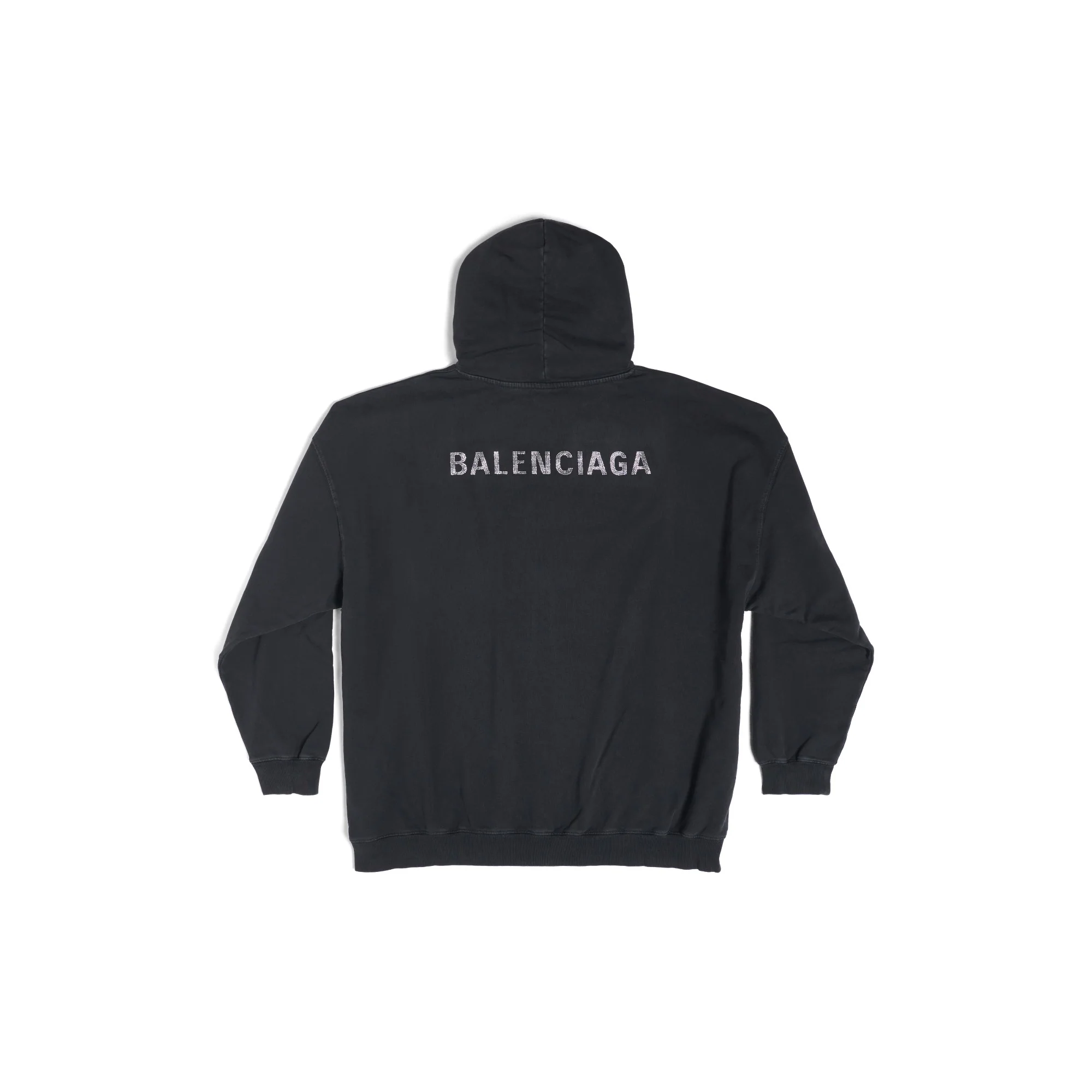 Large Fit Hoodie - Black/Silver - Image 2