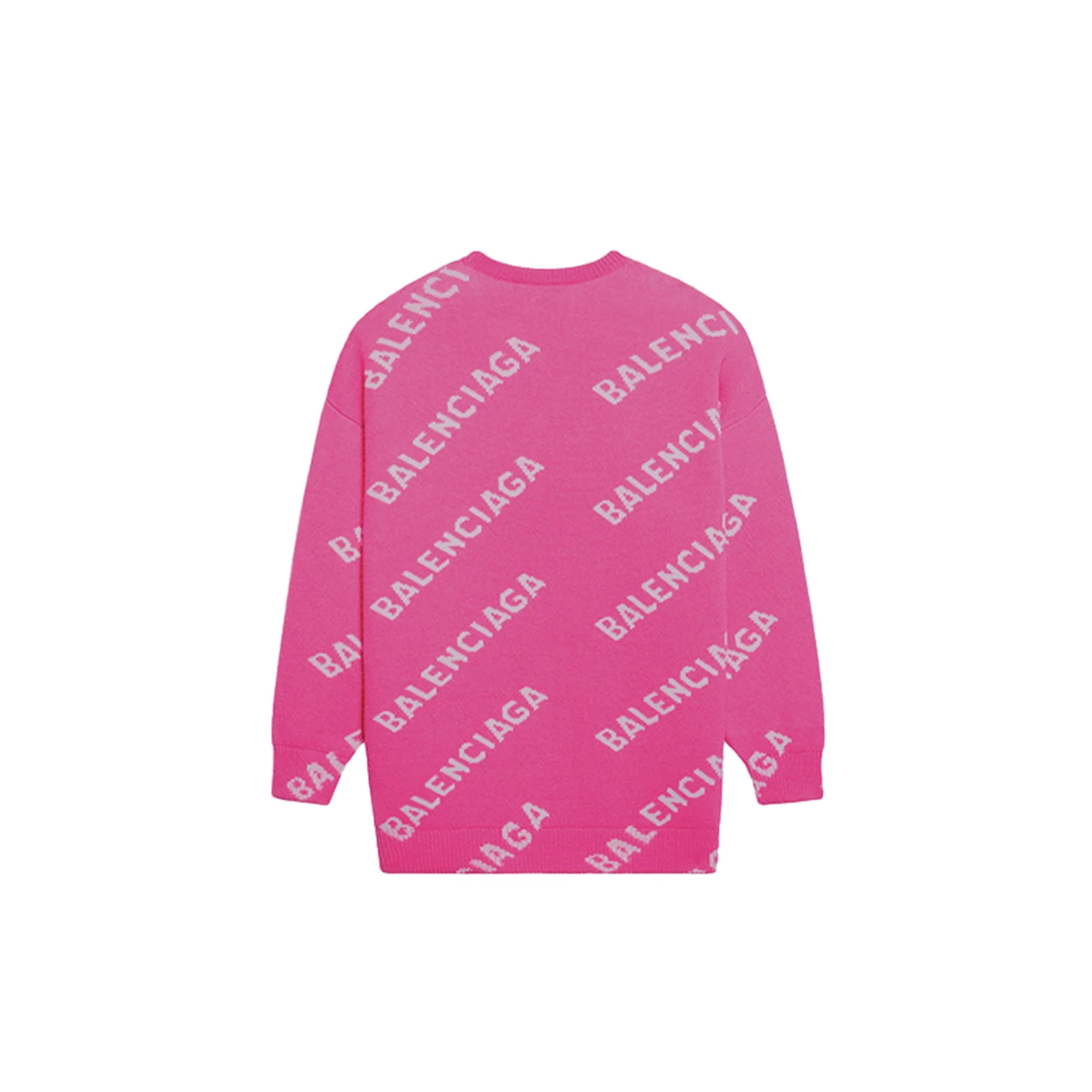 Long Sleeve Crewneck - Pink/White - Image 2
