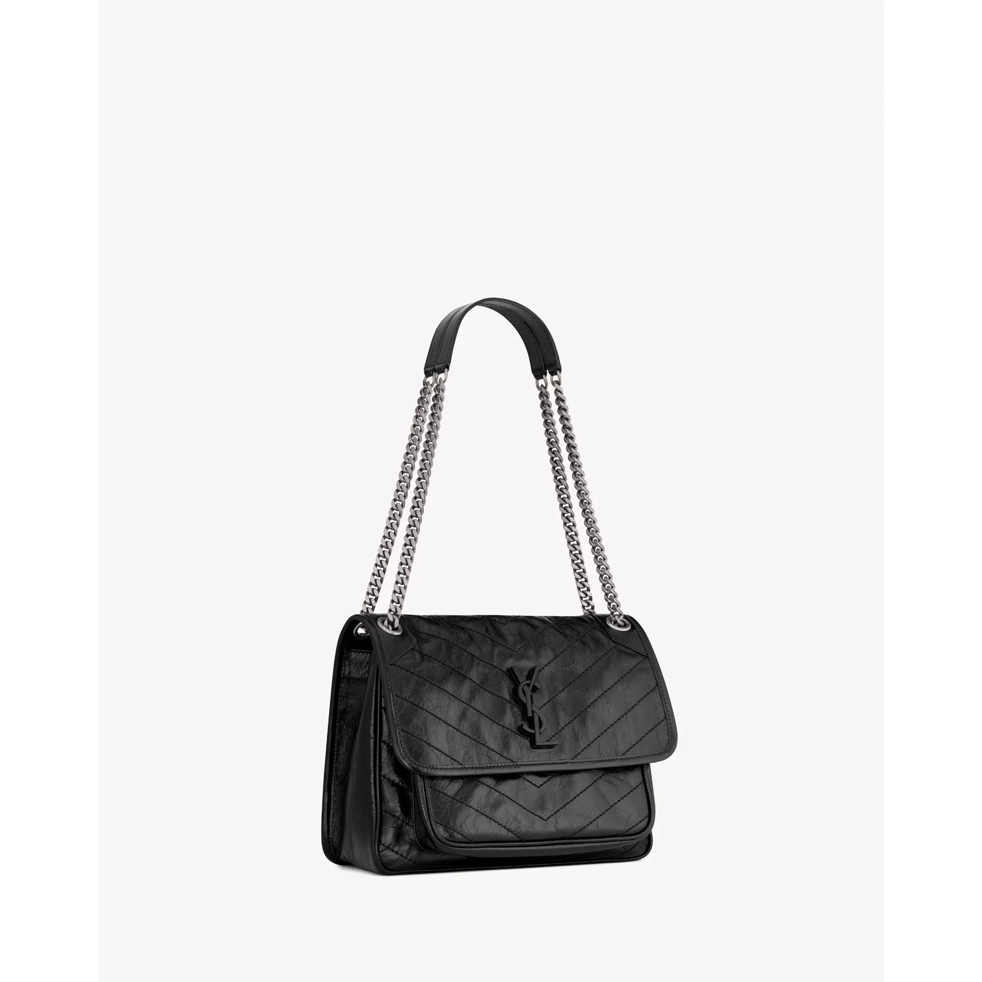 Medium Niki Chain Bag - Nero - Image 5