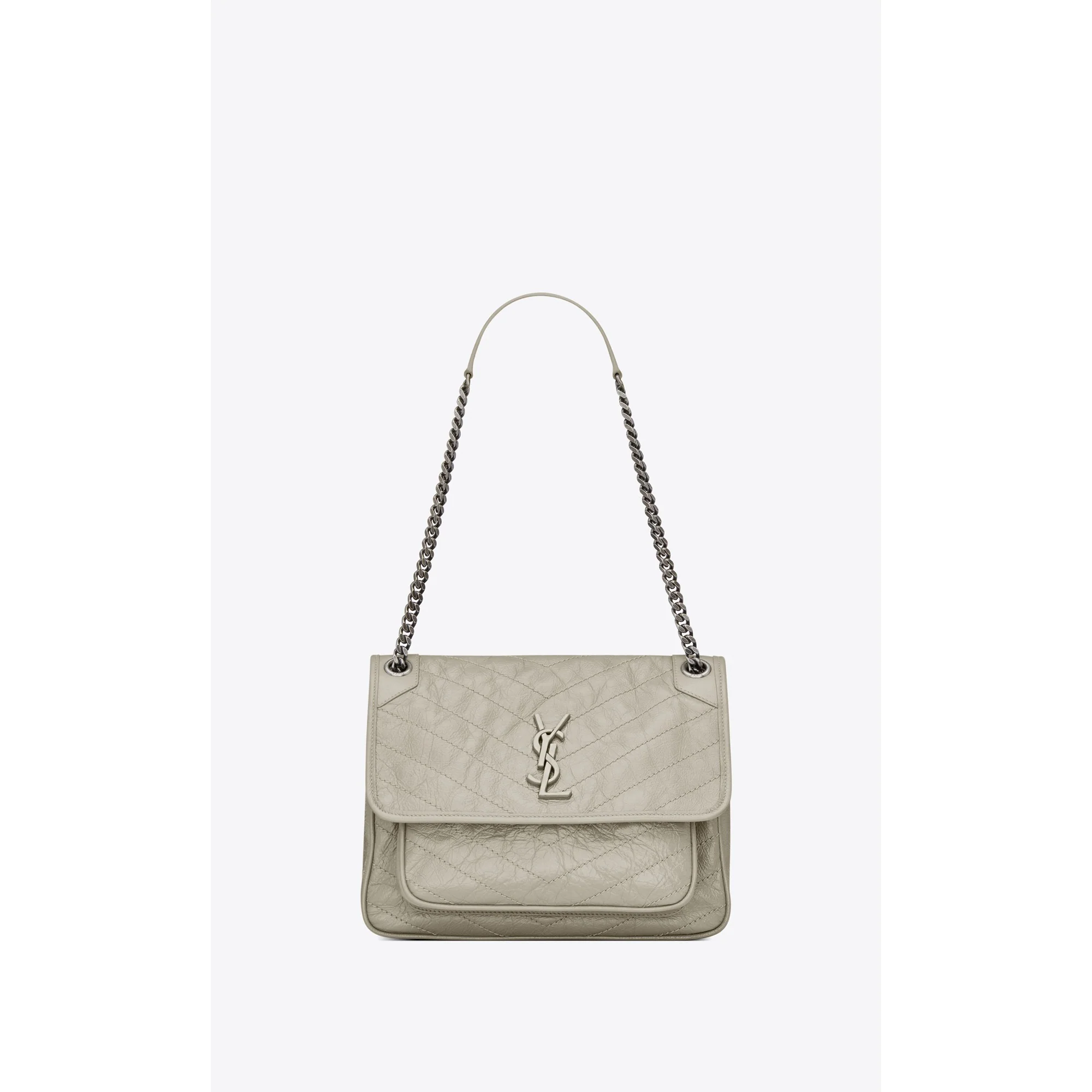 Medium Niki Chain Bag - Crema Soft