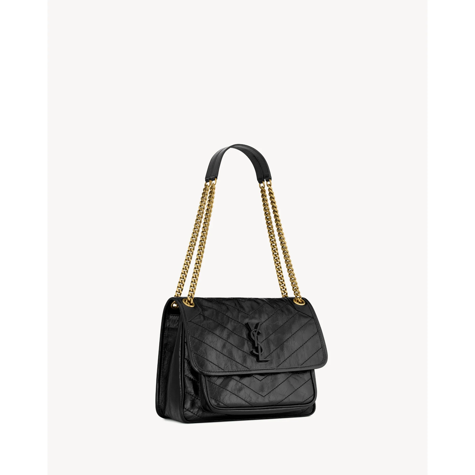 Medium Niki Chain Bag - Nero - Image 5