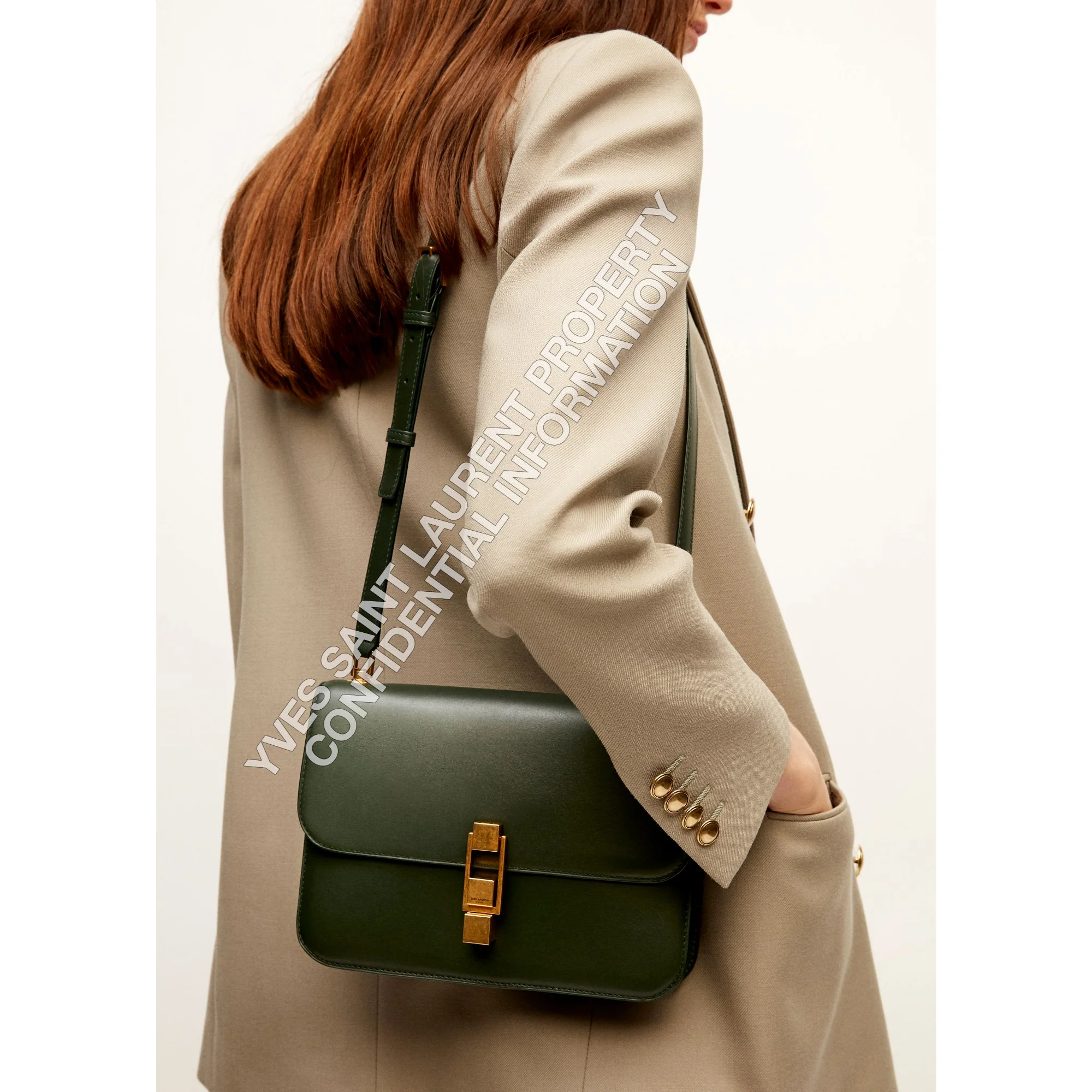 Le Carre Satchel - New Vert Fonce - Image 6