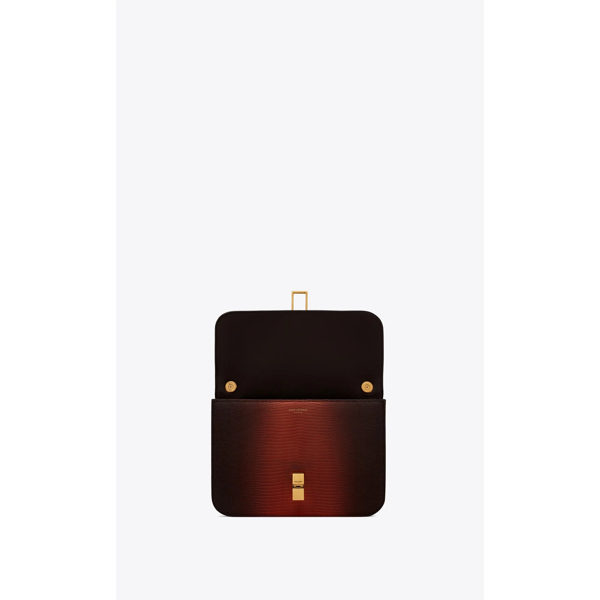 Le Carre Satchel - Dark Brown/Brown Red - Image 4