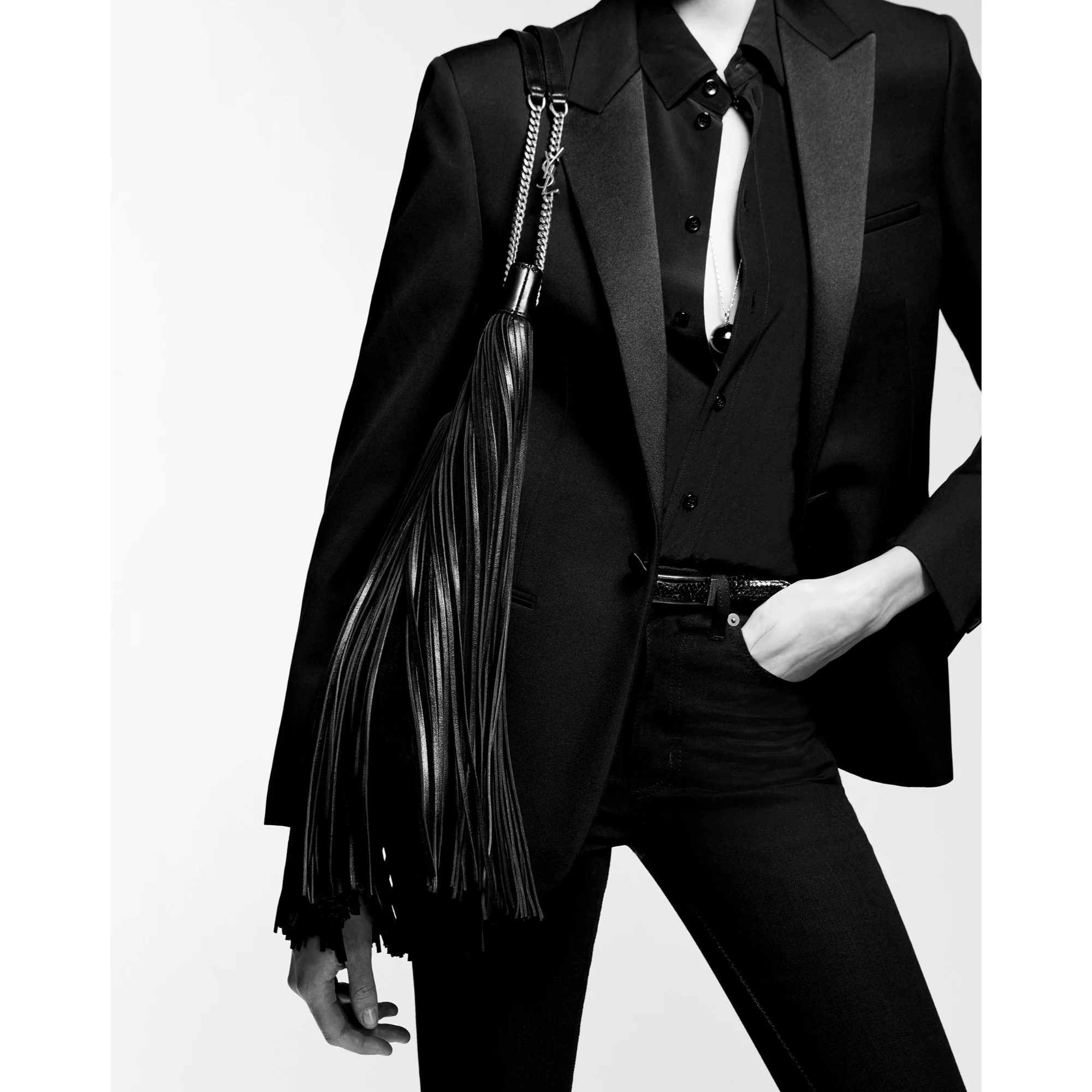 Large Grace Chain Bag - Nero - Image 5