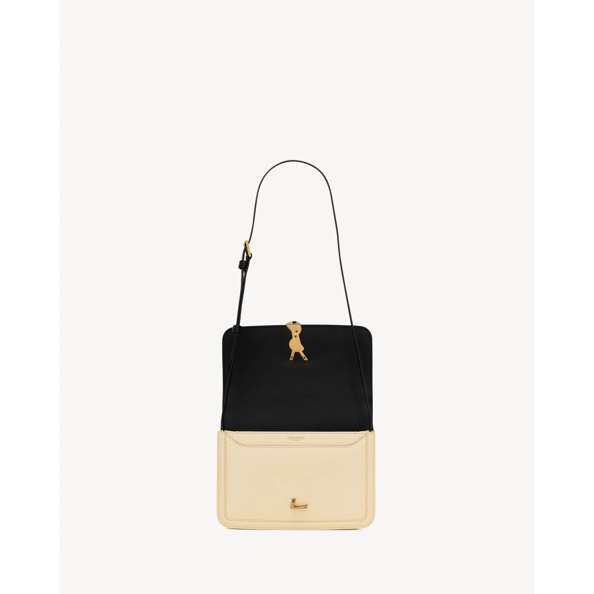 Medium Solferino Satchel - Nero/Burro - Image 4