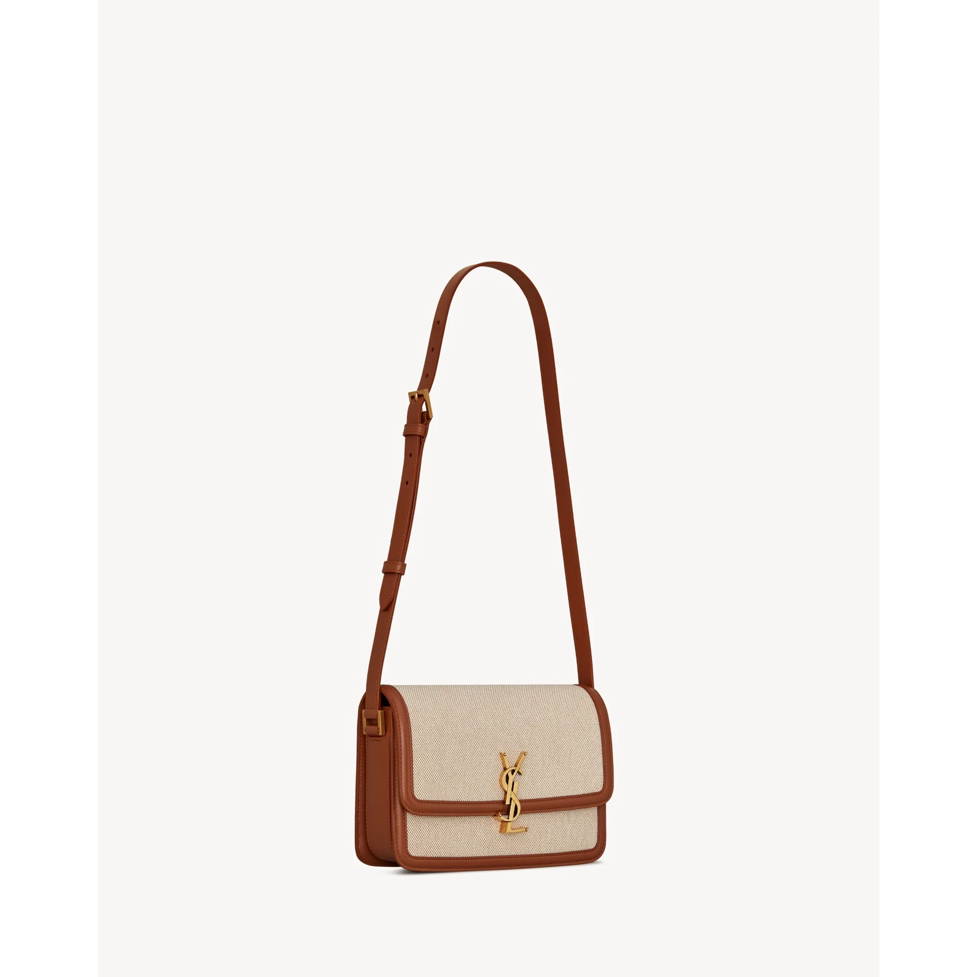 Medium Solferino Satchel - Beige/Brick - Image 6