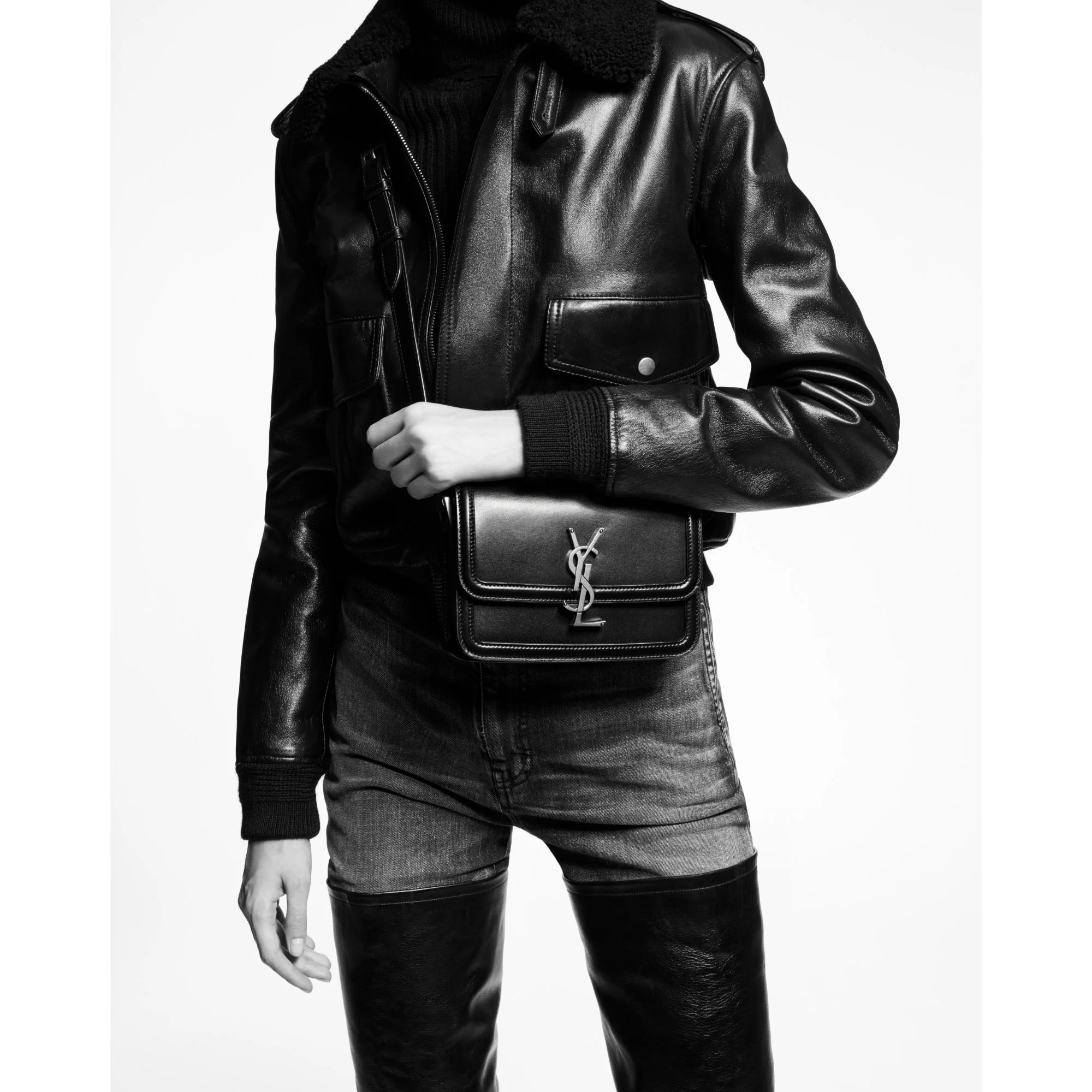 Small Solferino Satchel - Nero - Image 7