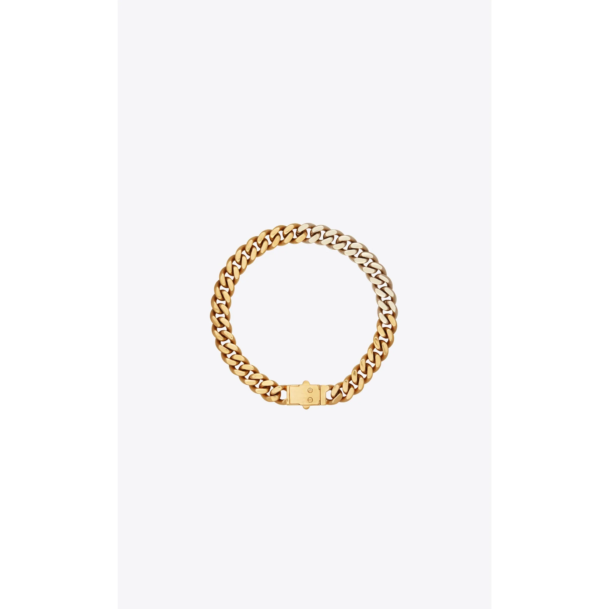 Thick Curb Chain Necklace - Or Pale/Or Laiton - Image 2