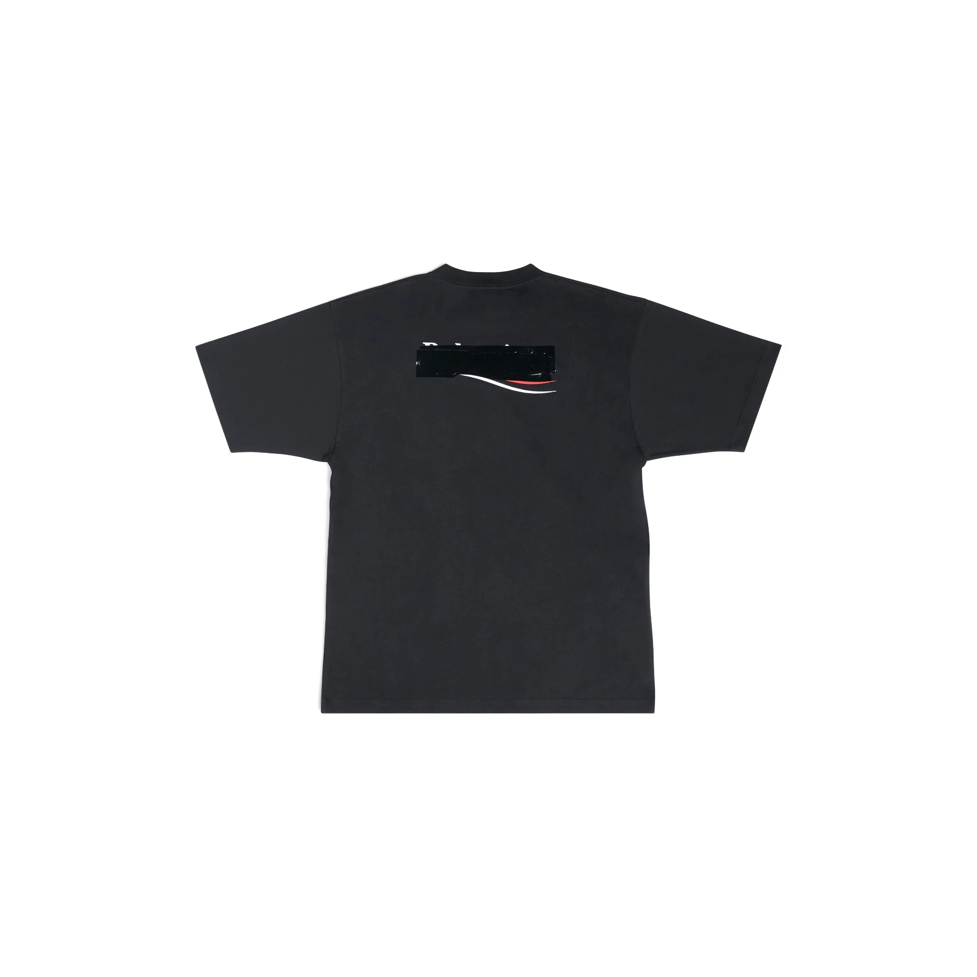 Large Fit T-Shirt - Black/White/Red - Image 2
