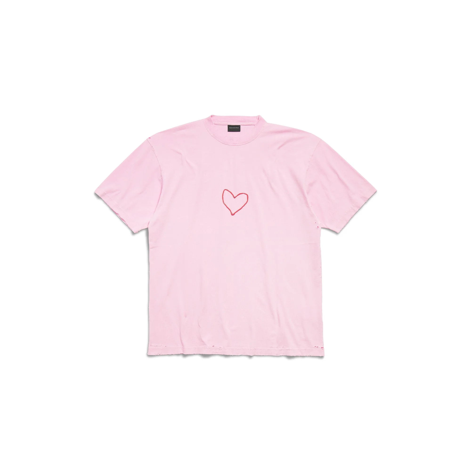 Large Fit T-Shirt - Light Pink/Red