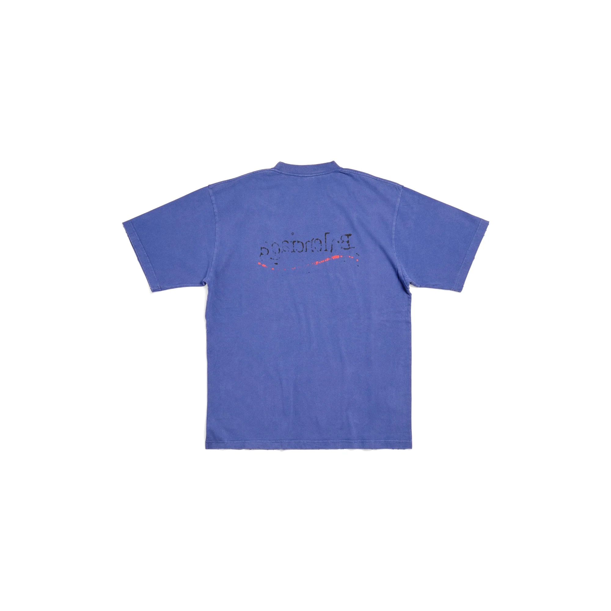 Large Fit T-Shirt - Indigo/Black/Red - Image 2