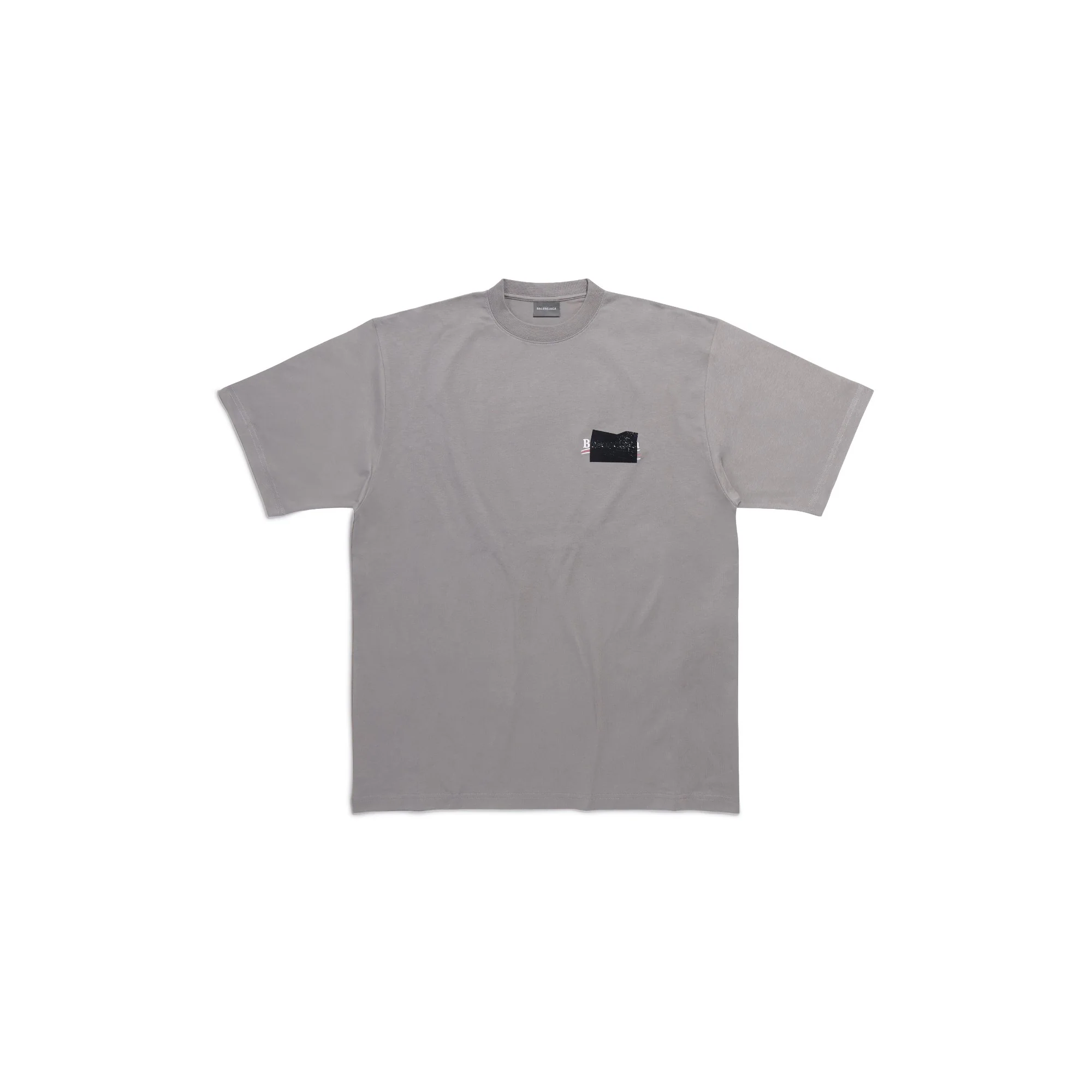 Large Fit T-Shirt - Smoked Grey/Wt/Red