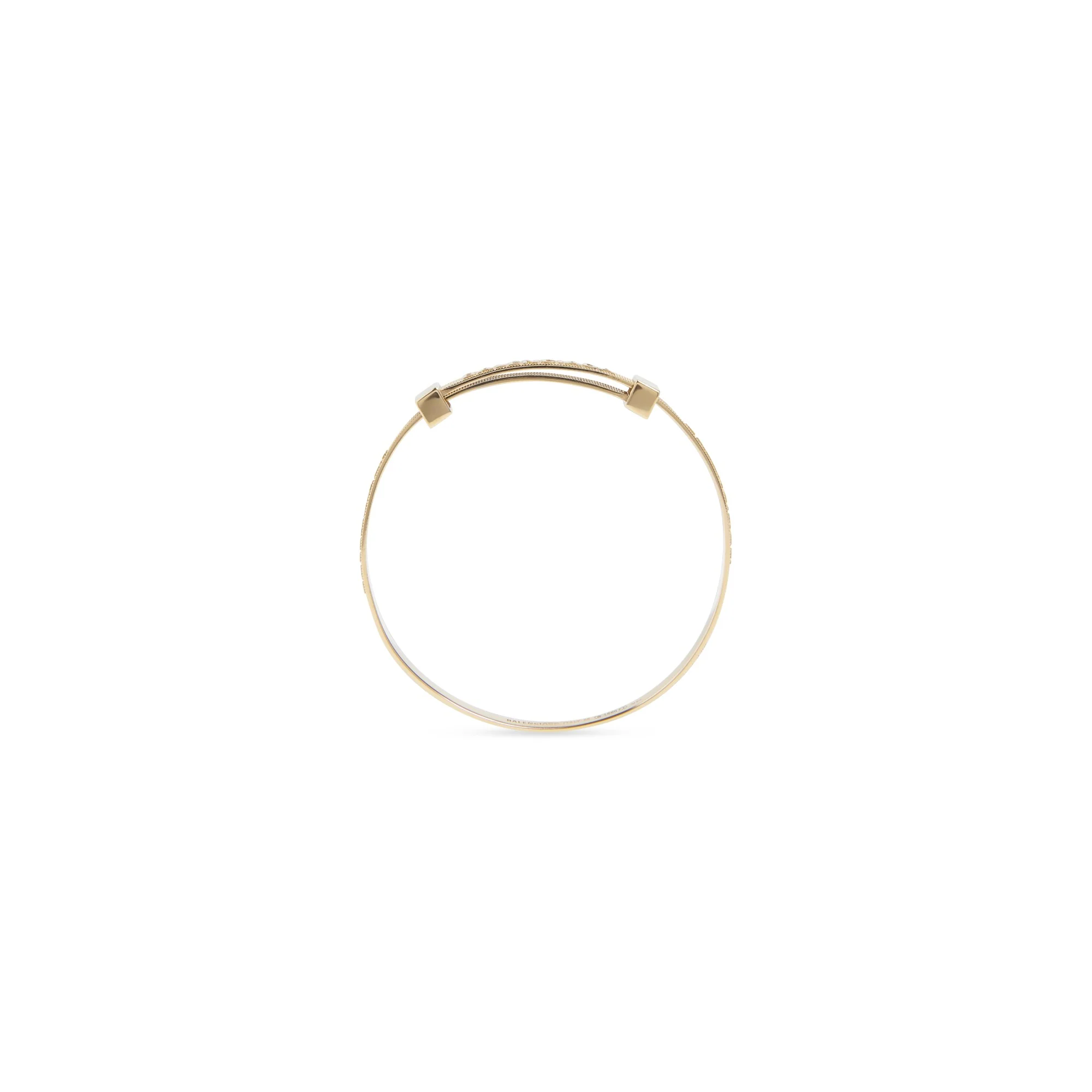 Logo Hoop Bracelet - Shiny Gold - Image 2