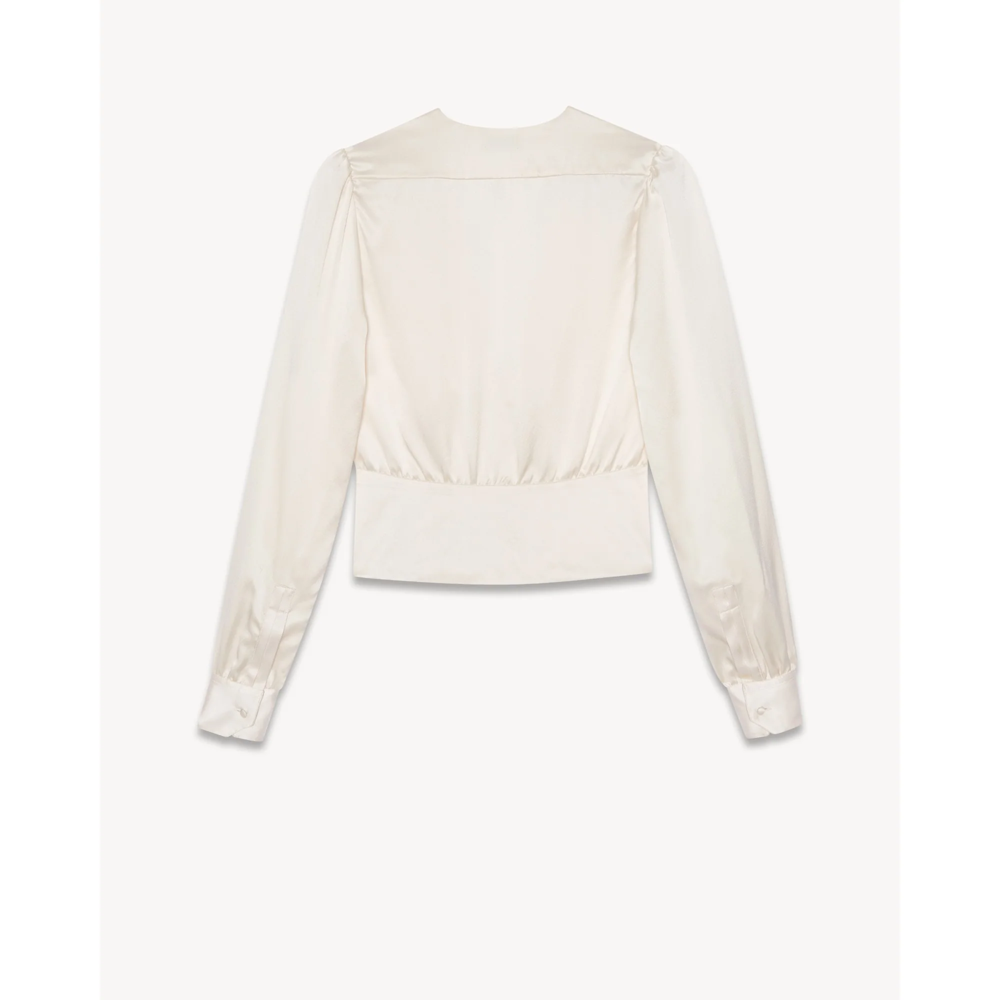 Blouse Crepe Satin - Blanc Lait - Image 2