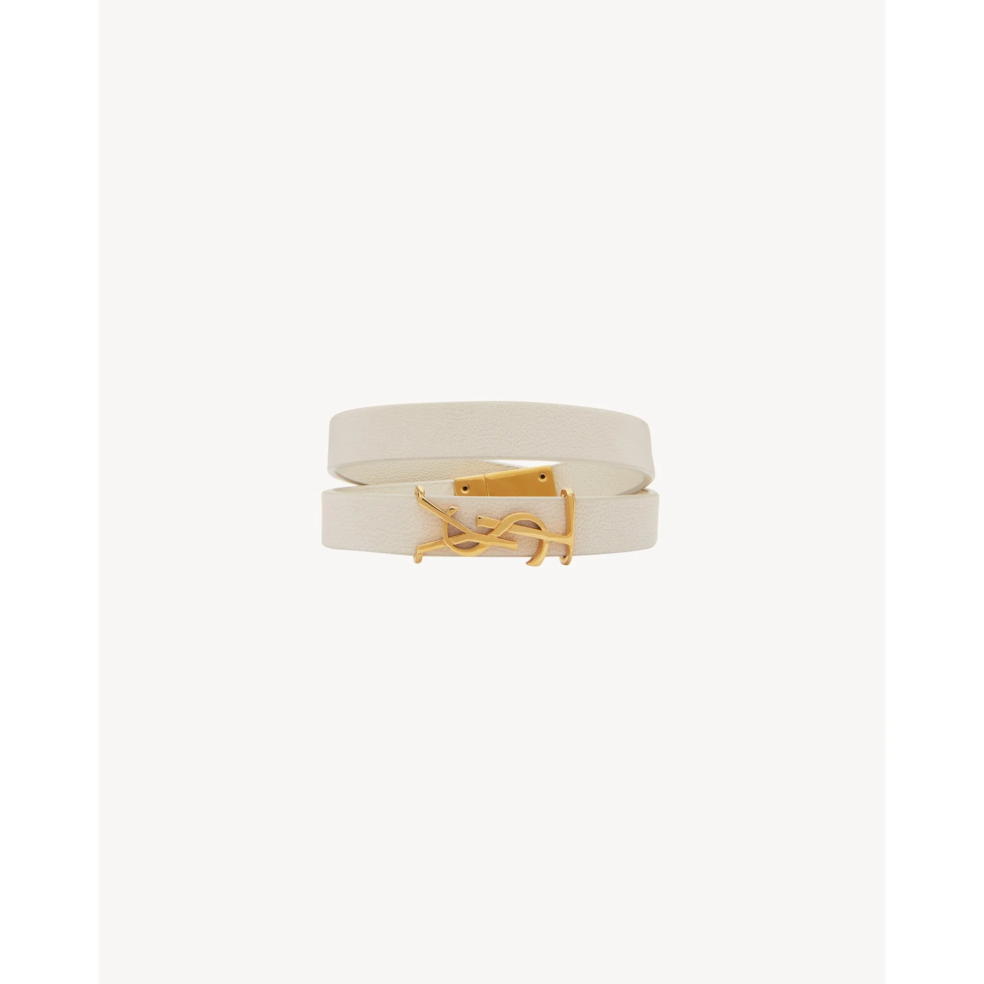 YSL Double Wrap Bracelet - Crema Soft