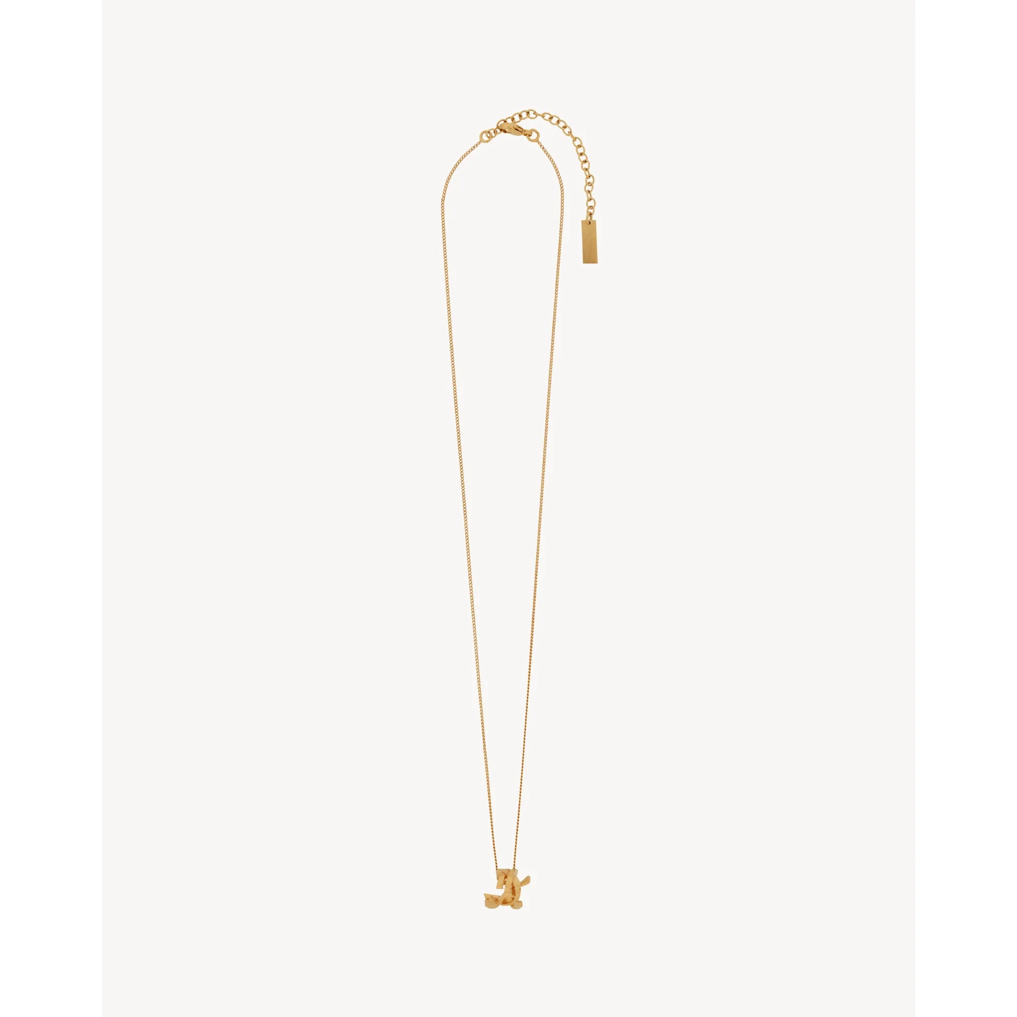 YSL Twist Charm Necklace - Gold - Image 2