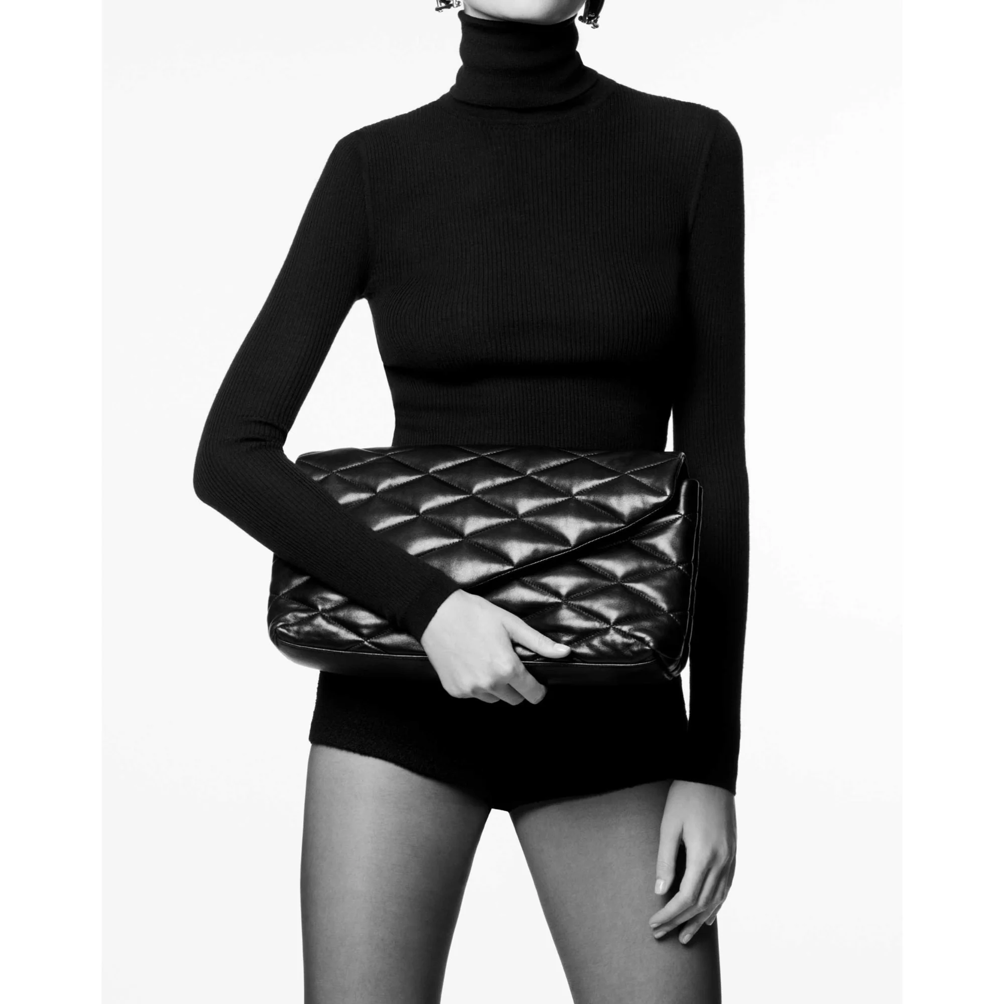 Large Sade Clutch - Nero - Image 6