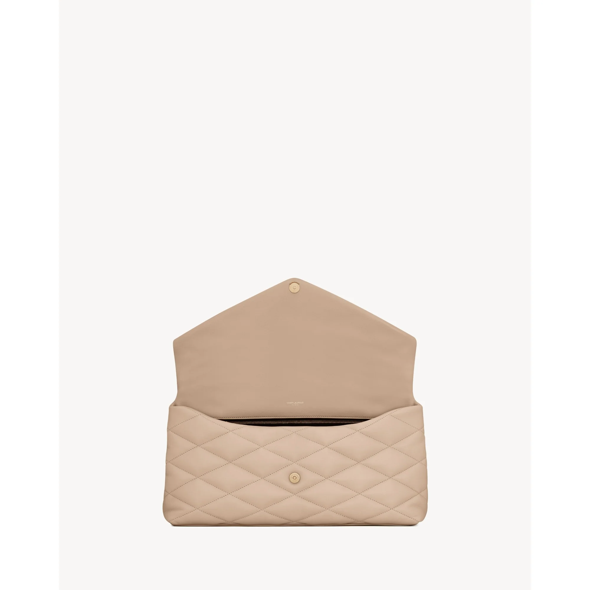 Large Sade Clutch - Dark Beige - Image 4