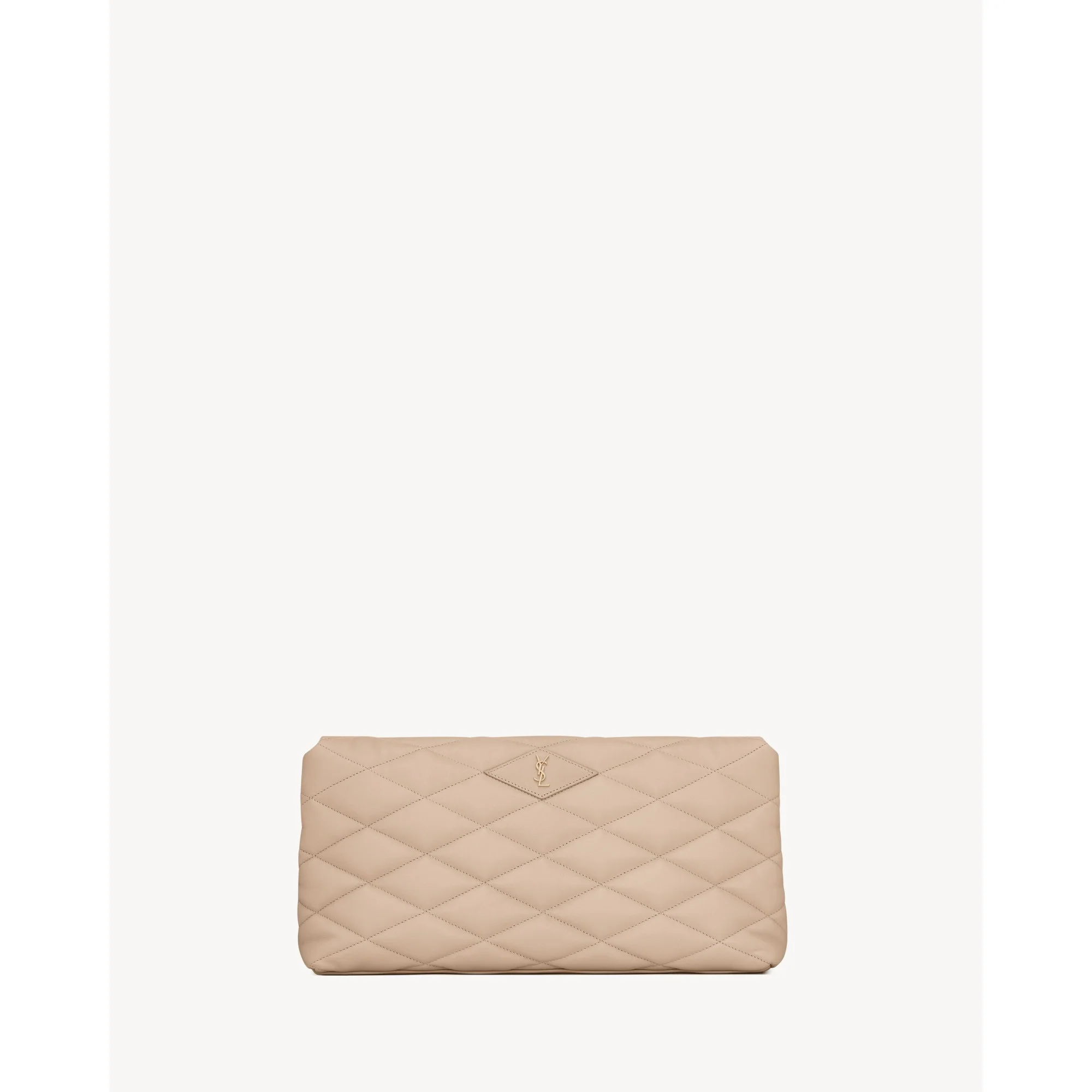 Large Sade Clutch - Dark Beige - Image 2